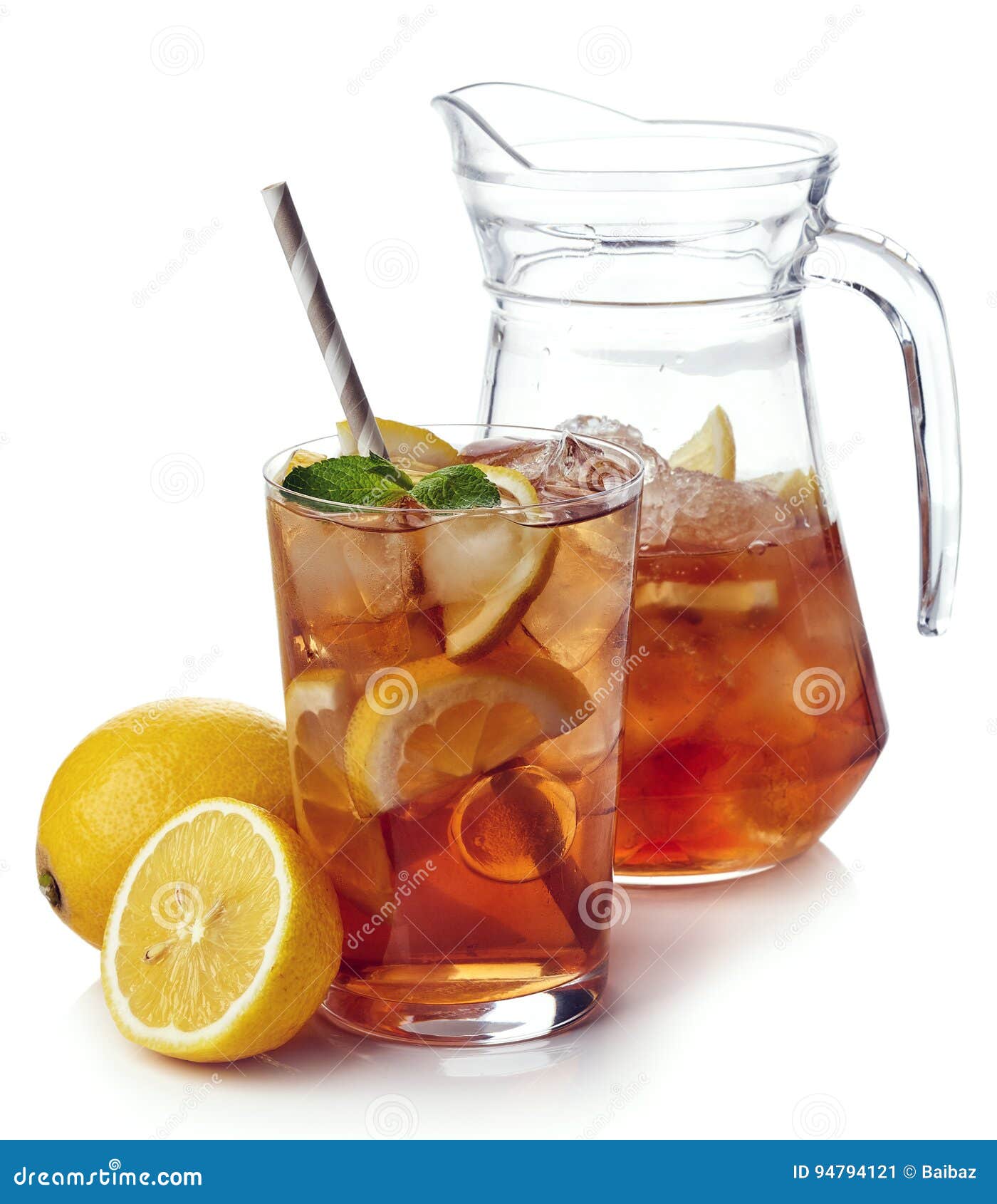 Pitcher Of Iced Tea Stock Photo - Download Image Now - Ice Tea