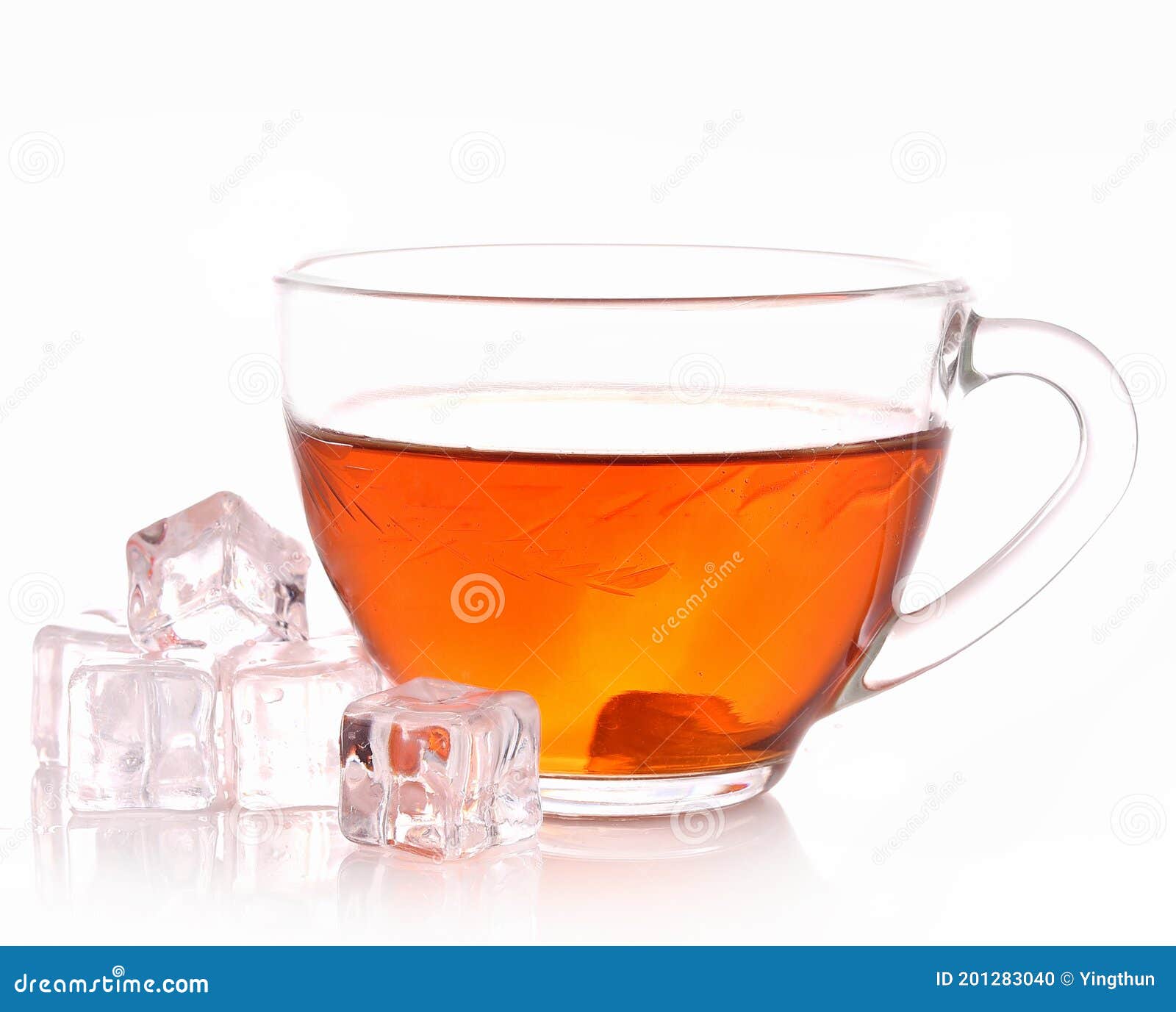 Ice Tea on White Background Stock Photo Image of closeup, health 201283040