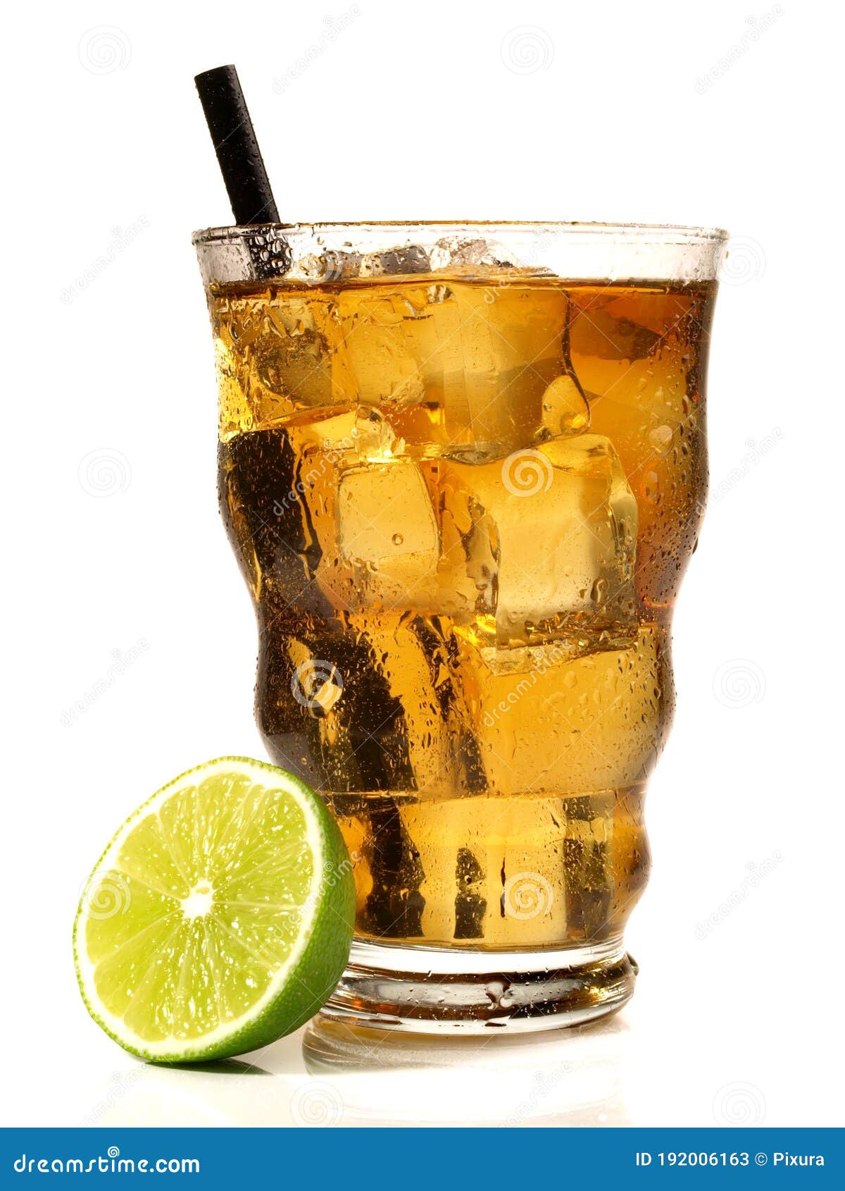 Ice Tea Isolated on White Background Stock Image Image of food, glass 192006163