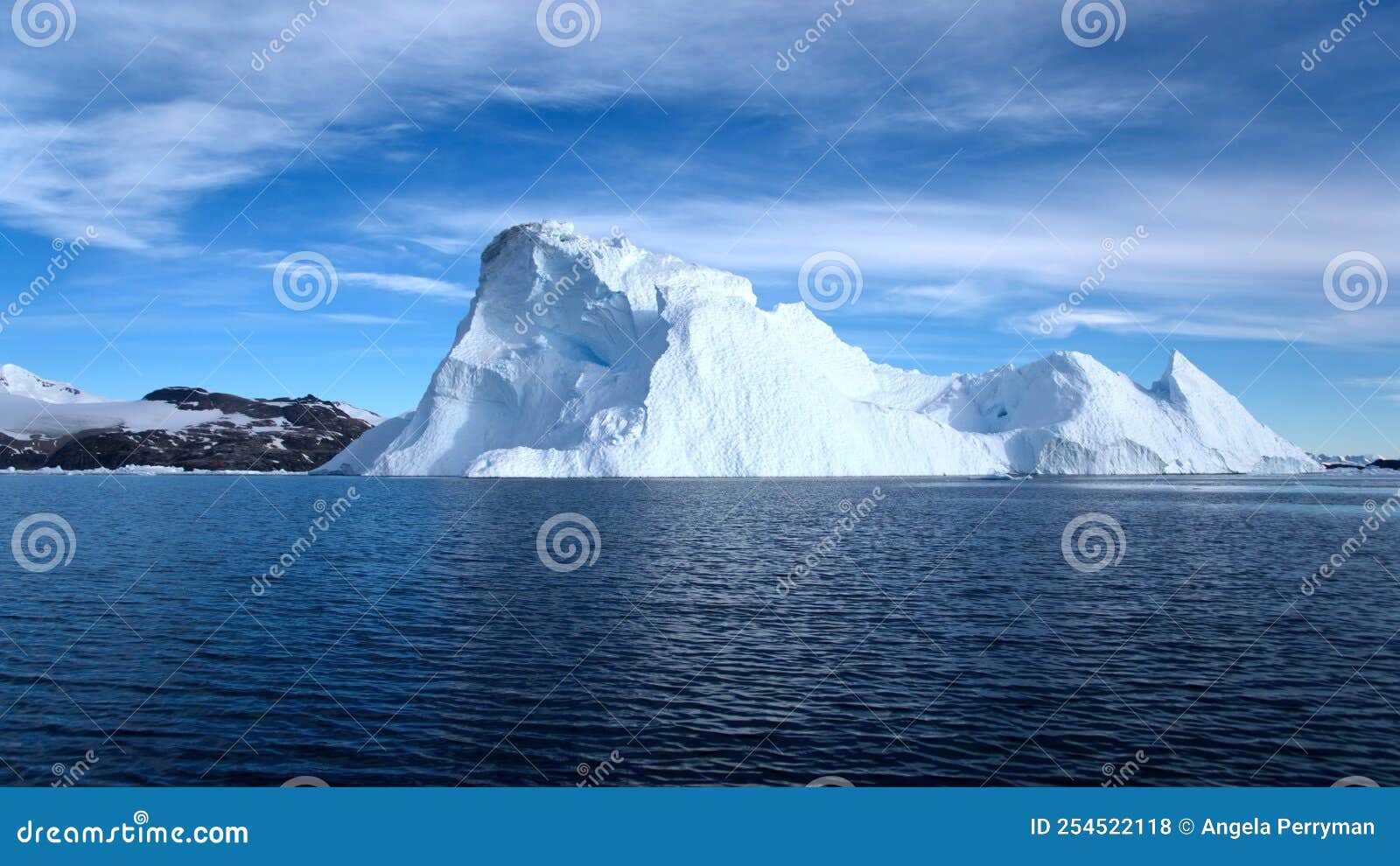 iceberg floating in cierva cove, antarctica