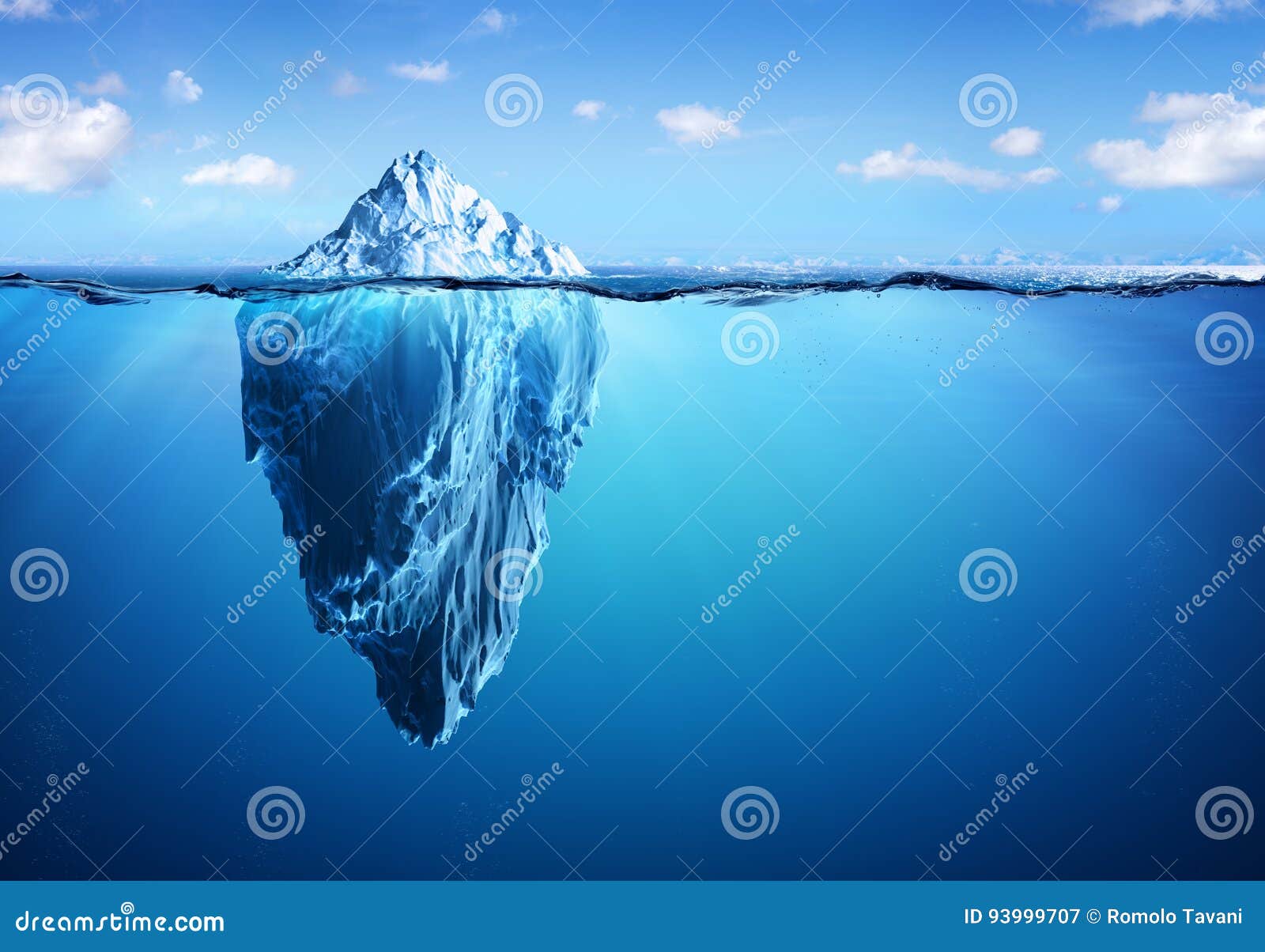 iceberg - hidden danger and global warming