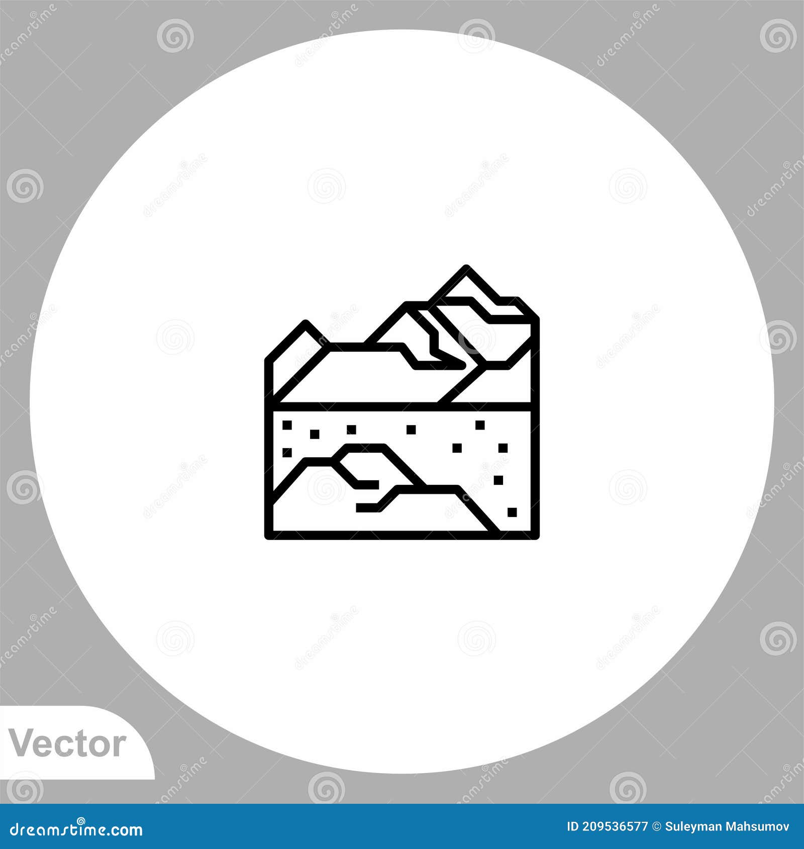 Iceberg Vector Icon Sign Symbol Stock Illustration - Illustration of ...