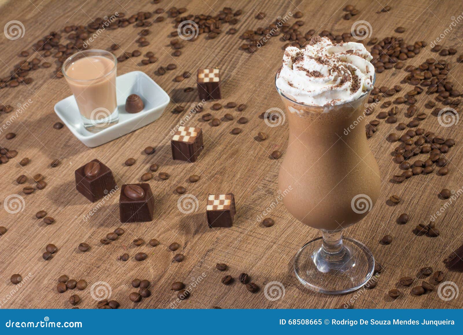 Iced Coffee Dessert stock image. Image of cafe, caffeine 68508665
