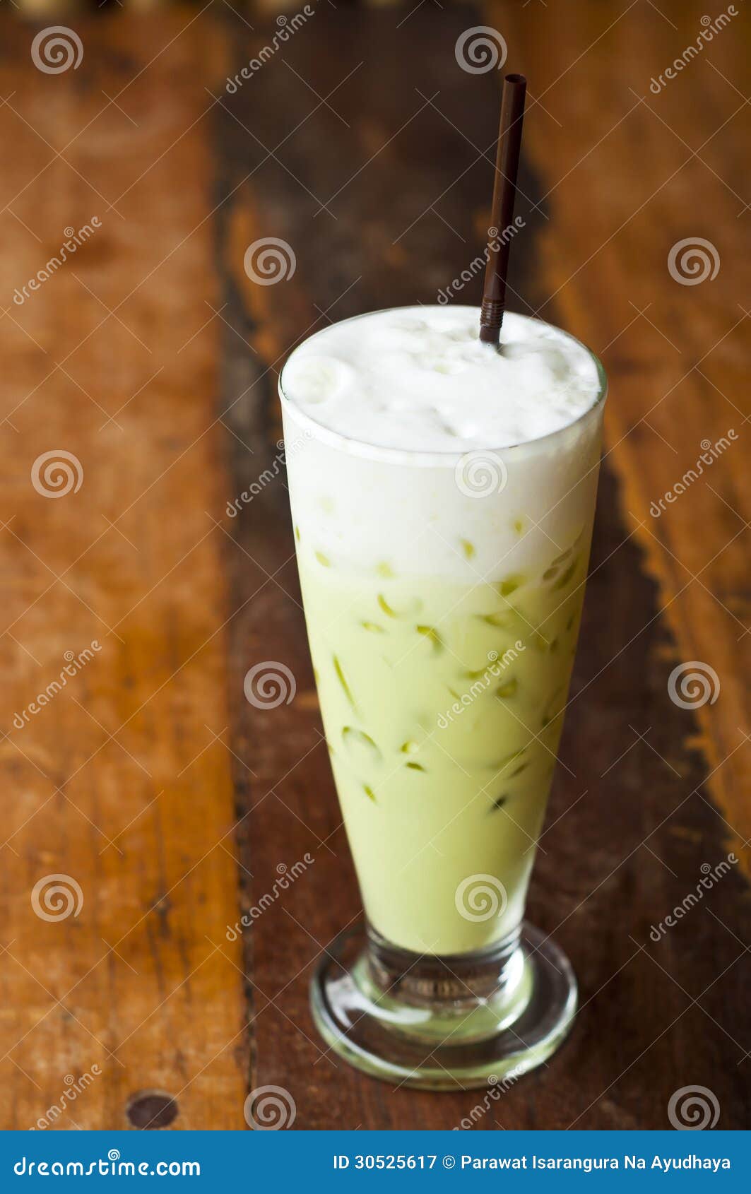 Iced green tea. stock image. Image of refreshment, glass 30525617