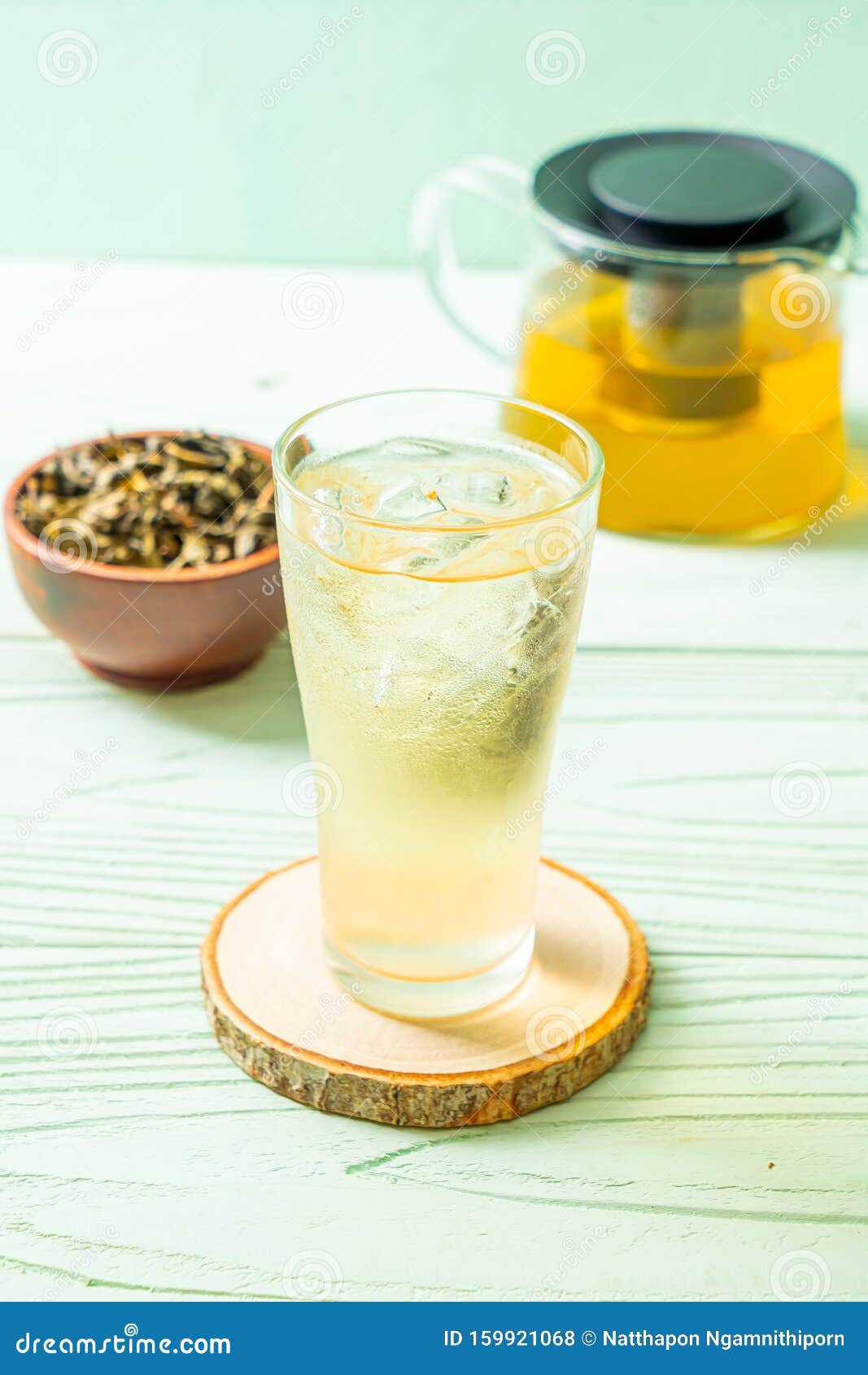 Iced jasmine tea stock photo. Image of japanese, iced 159921068