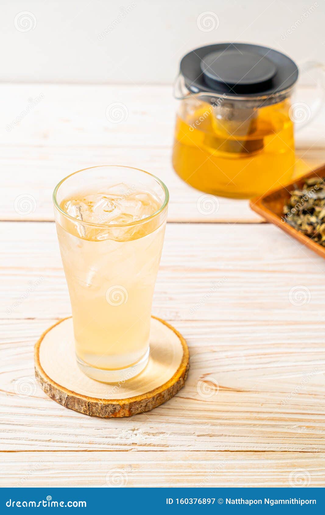 Iced jasmine tea stock image. Image of drink, fresh 160376897
