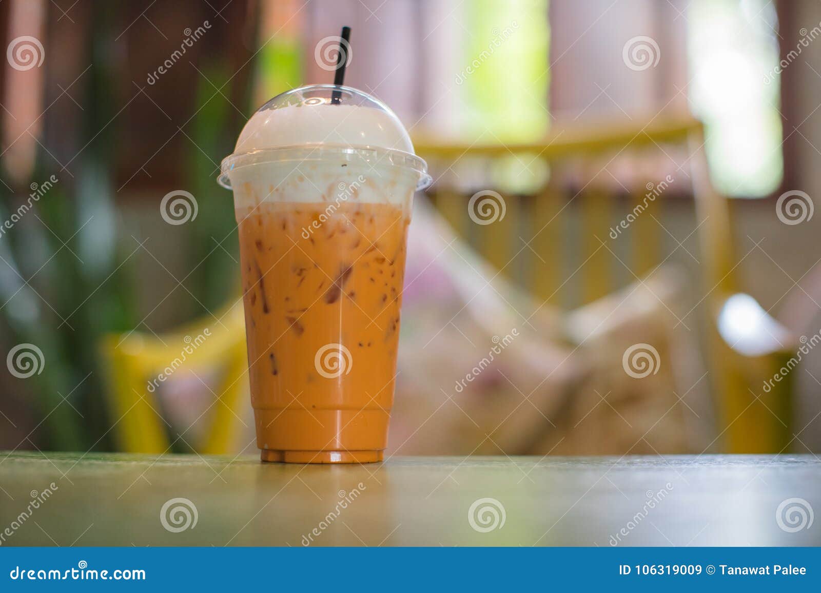 Iced red tea milk stock image. Image of sweet, green 106319009