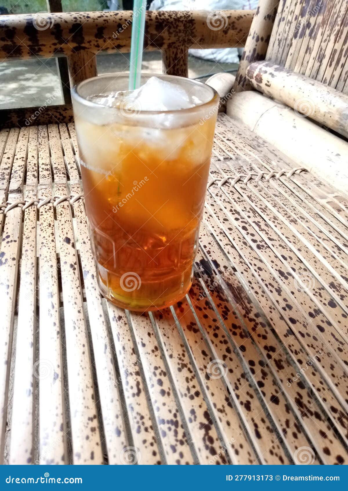 Iced Tea is a Tea Drink Served Cold with Ice Cubes Stock Image Image