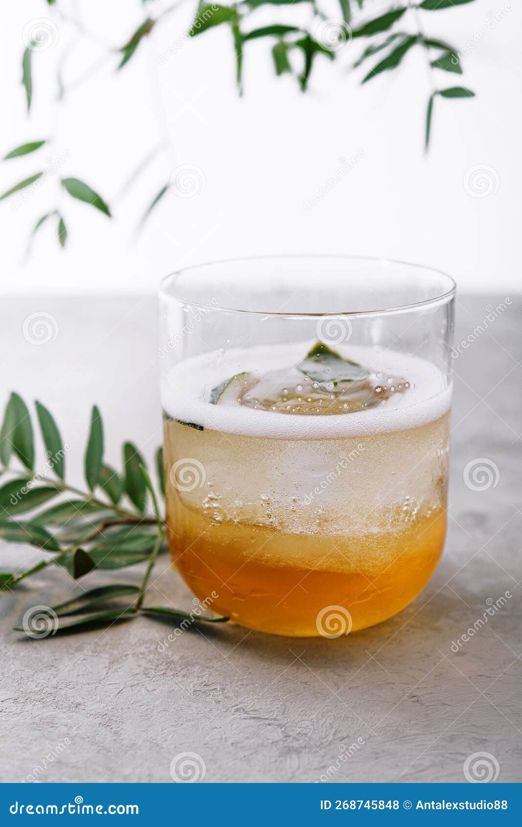 Iced Tea in a Glass with Ice Cubes Stock Photo Image of soda