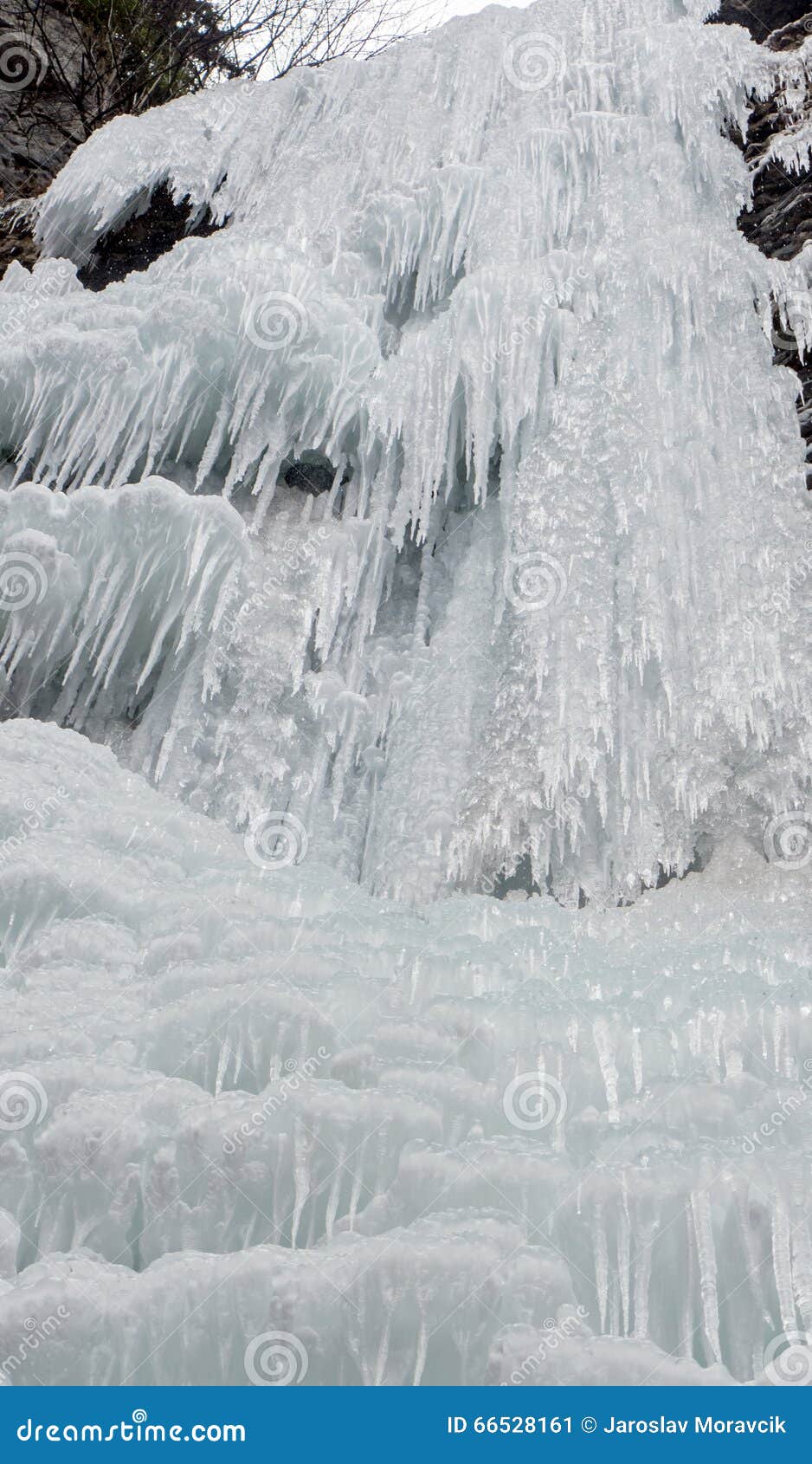 icefall - brankovsky waterfall, slovakia