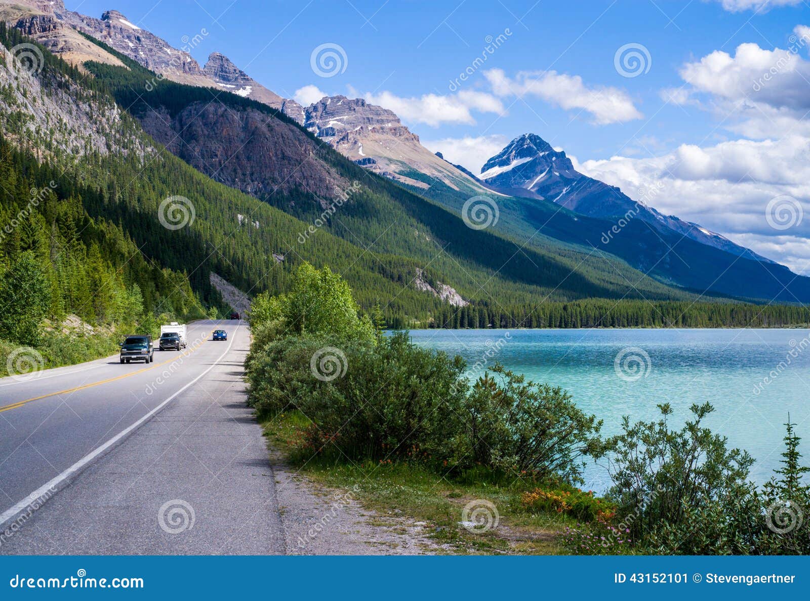 icefield parkway, waterfowl lake