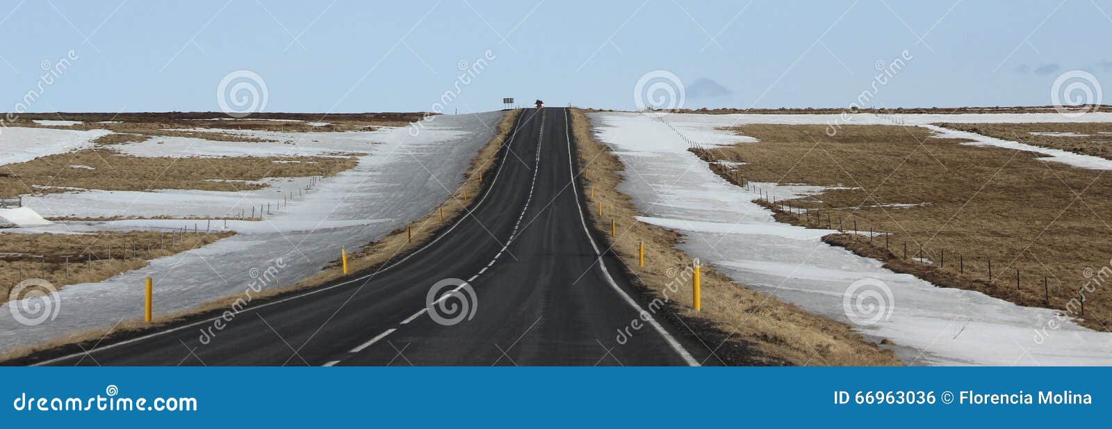 iceland highway snow south region