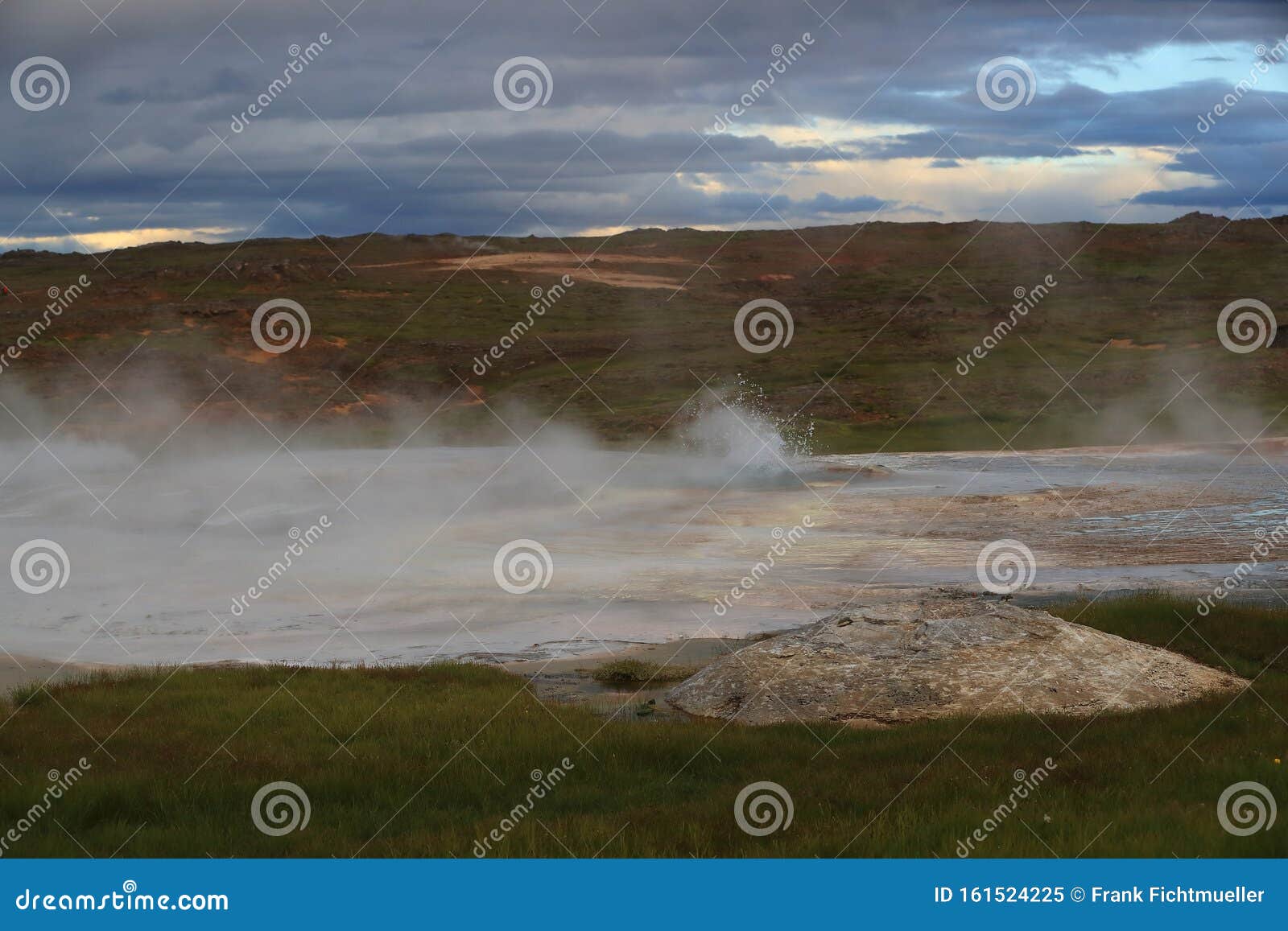Iceland Landscape Hveravellir Geothermal Area Area Of Fumaroles And