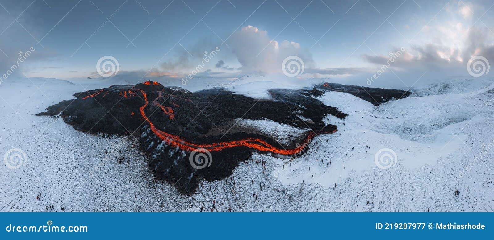 iceland volcanic eruption 2021. the volcano fagradalsfjall is located in the valley geldingadalir close to grindavik and