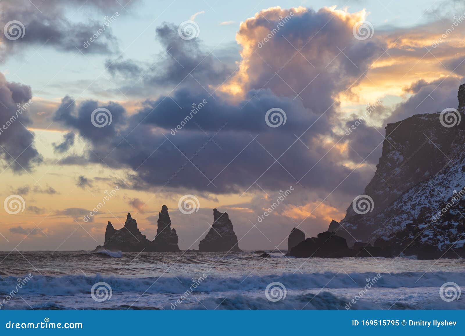 Trolls Fingers Rock, Iceland Winter, Vik Village, Sunset in Iceland ...