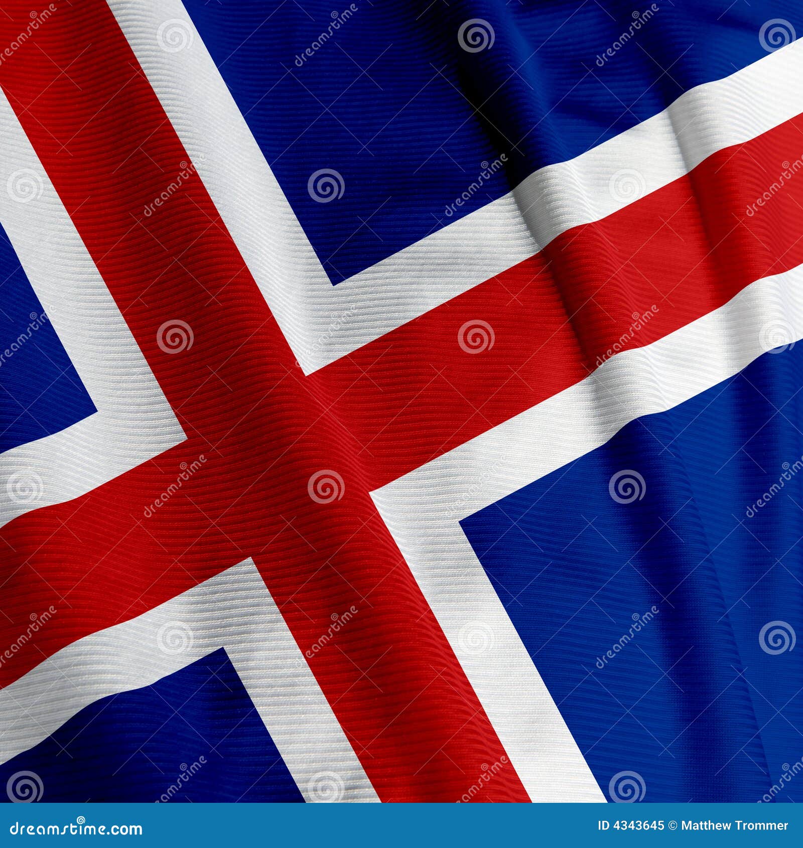 icelandic flag closeup