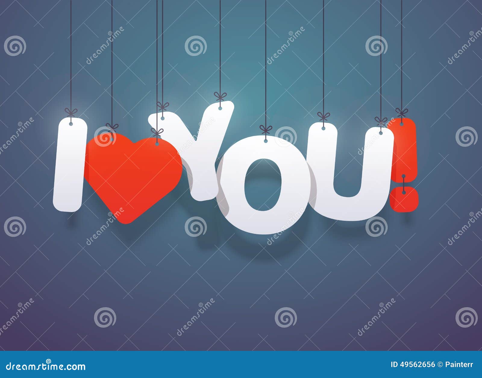 Ich Liebe Dich Text Mit Herzen Vektor Abbildung - Illustration von