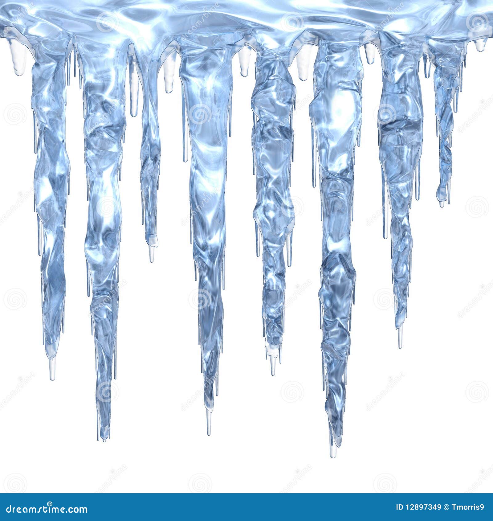 Icicle cluster stock illustration. Illustration of isolated - 12897349