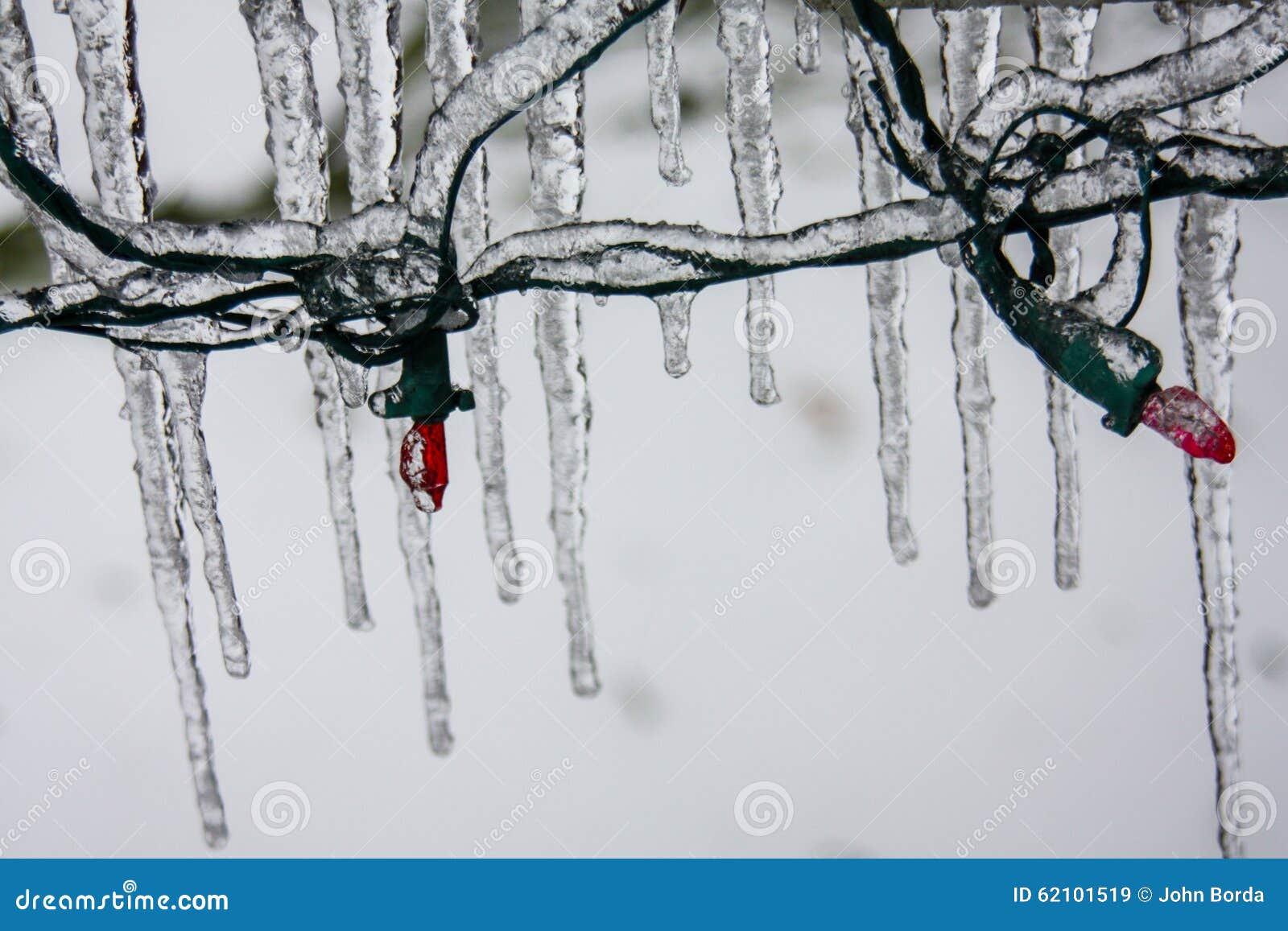 Icicles Hanging from Christmas Lights Stock Image Image of icicles