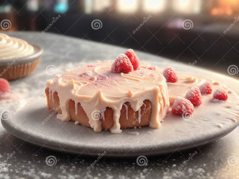 Icing Frosting Texture Seamless Background Closeup. Generative AI Stock ...