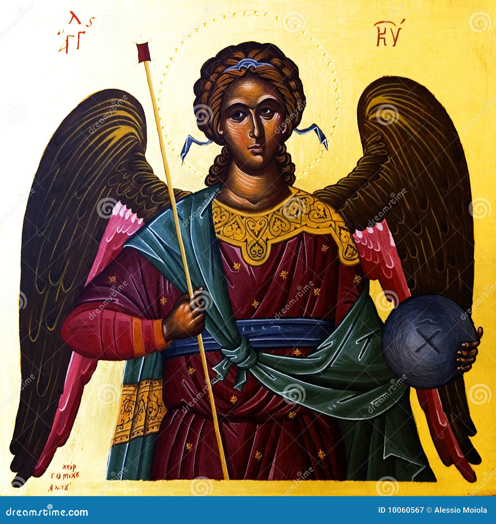 Icon Of The Archangel Gabriel Stock Image | CartoonDealer.com #10060567