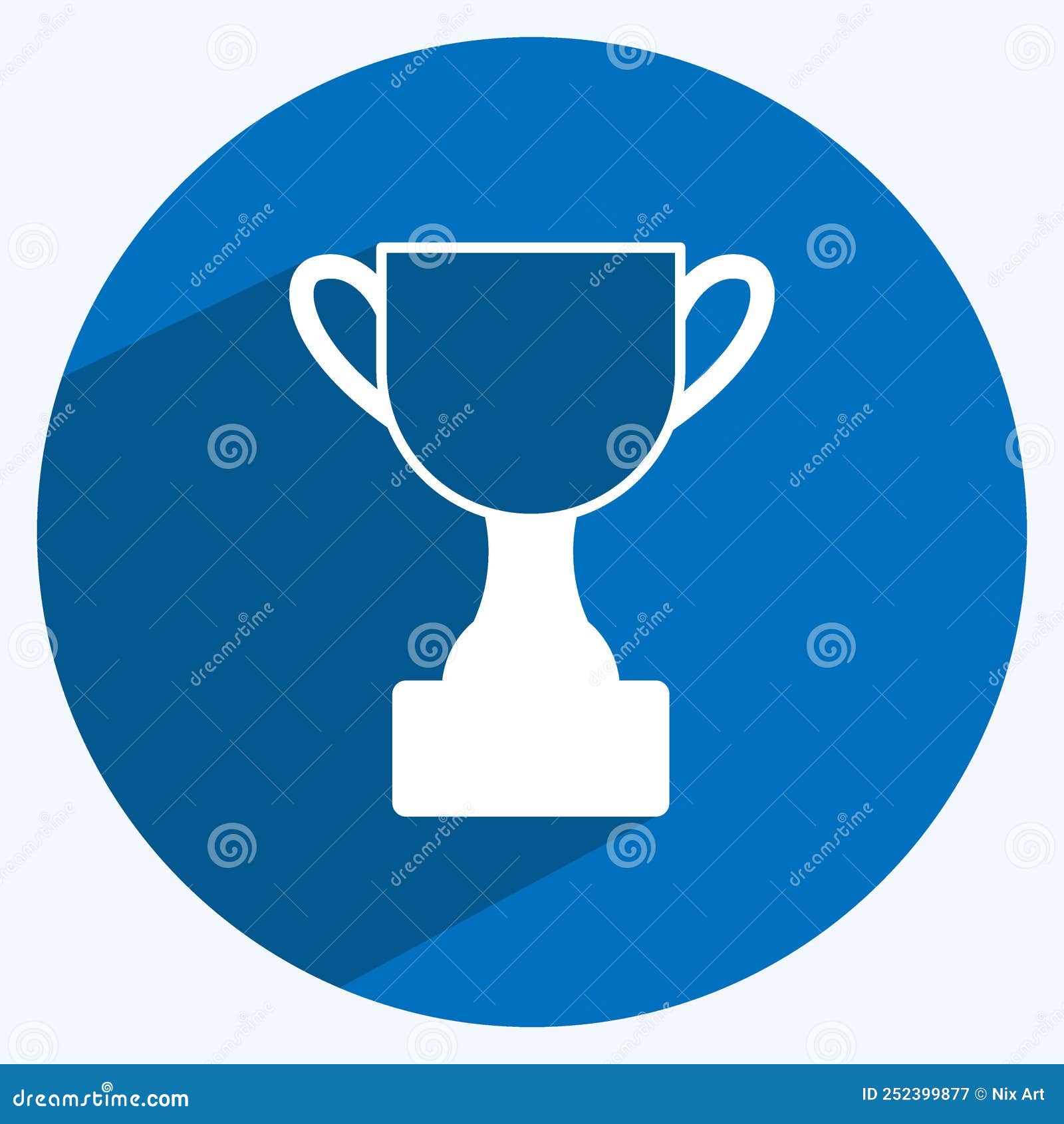 Icon Awards. Suitable for Digital Web Symbol. Long Shadow Style. Simple