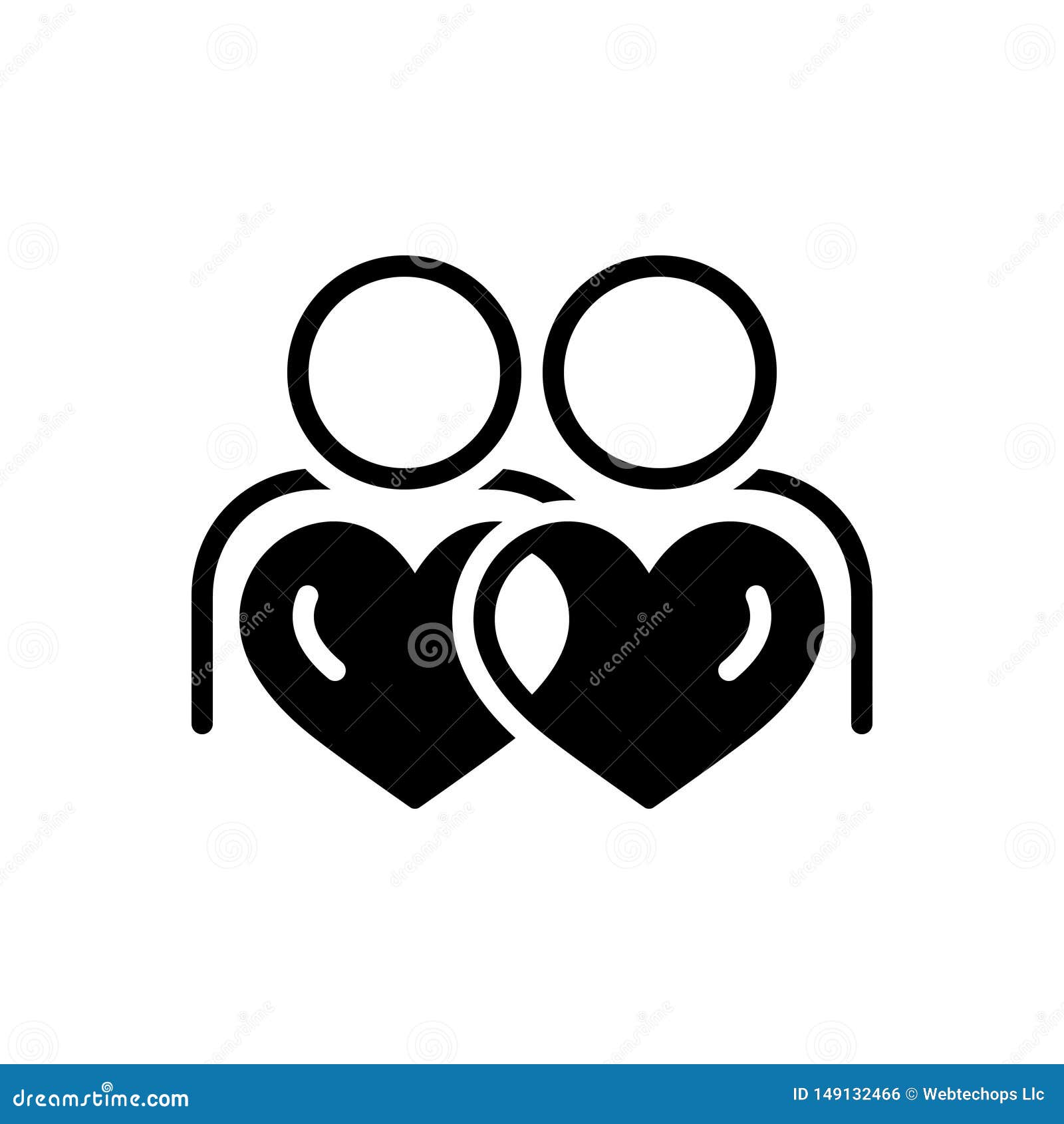 Black Solid Icon for Belong, Pertain and Relation Stock Vector ...