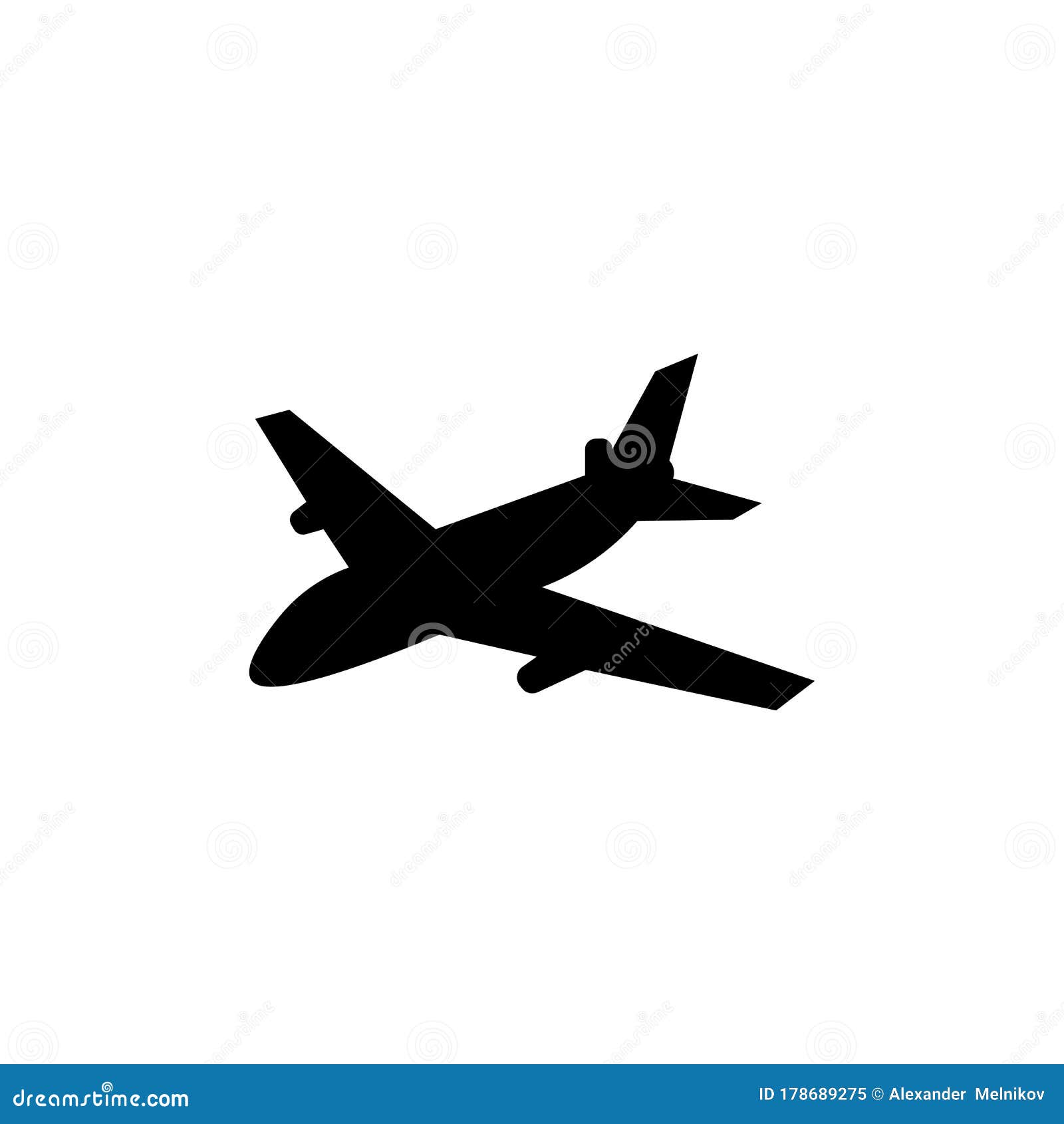 Icon Of Black Sign Airplane Plane Vector Illustration Eps 10 Stock Illustration Illustration Of Flight Passenger