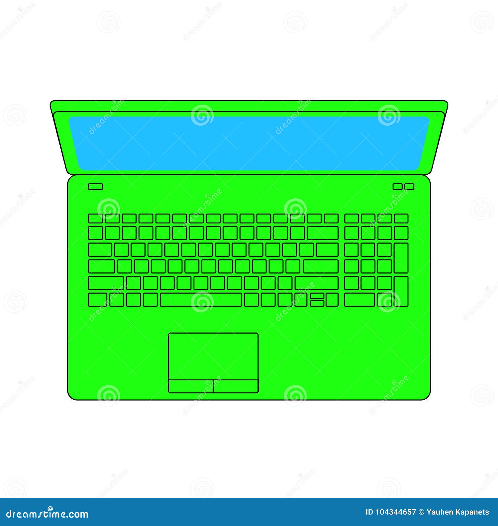 Lime Green Laptop Background