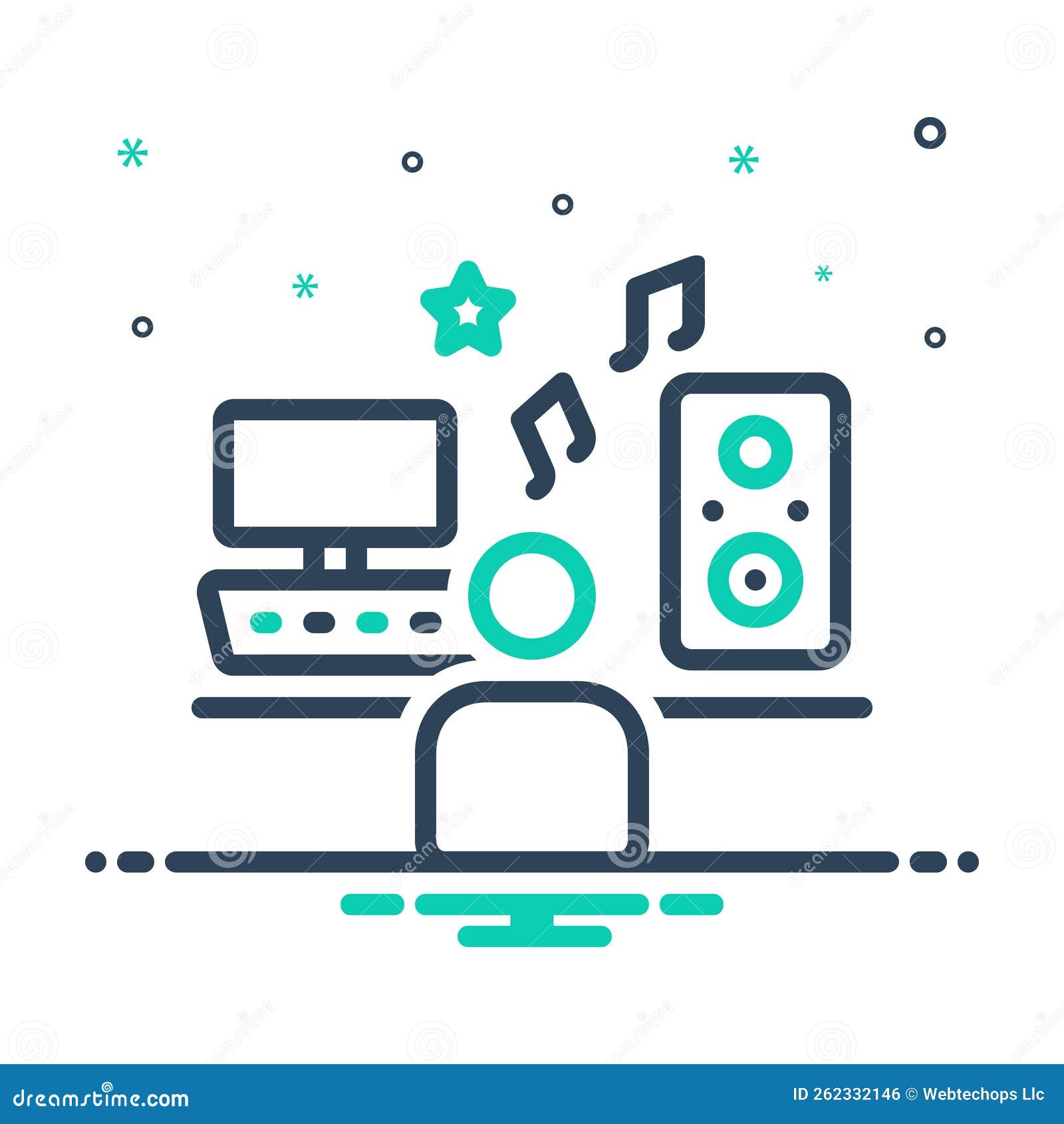 mix icon for composer, musician and melodist
