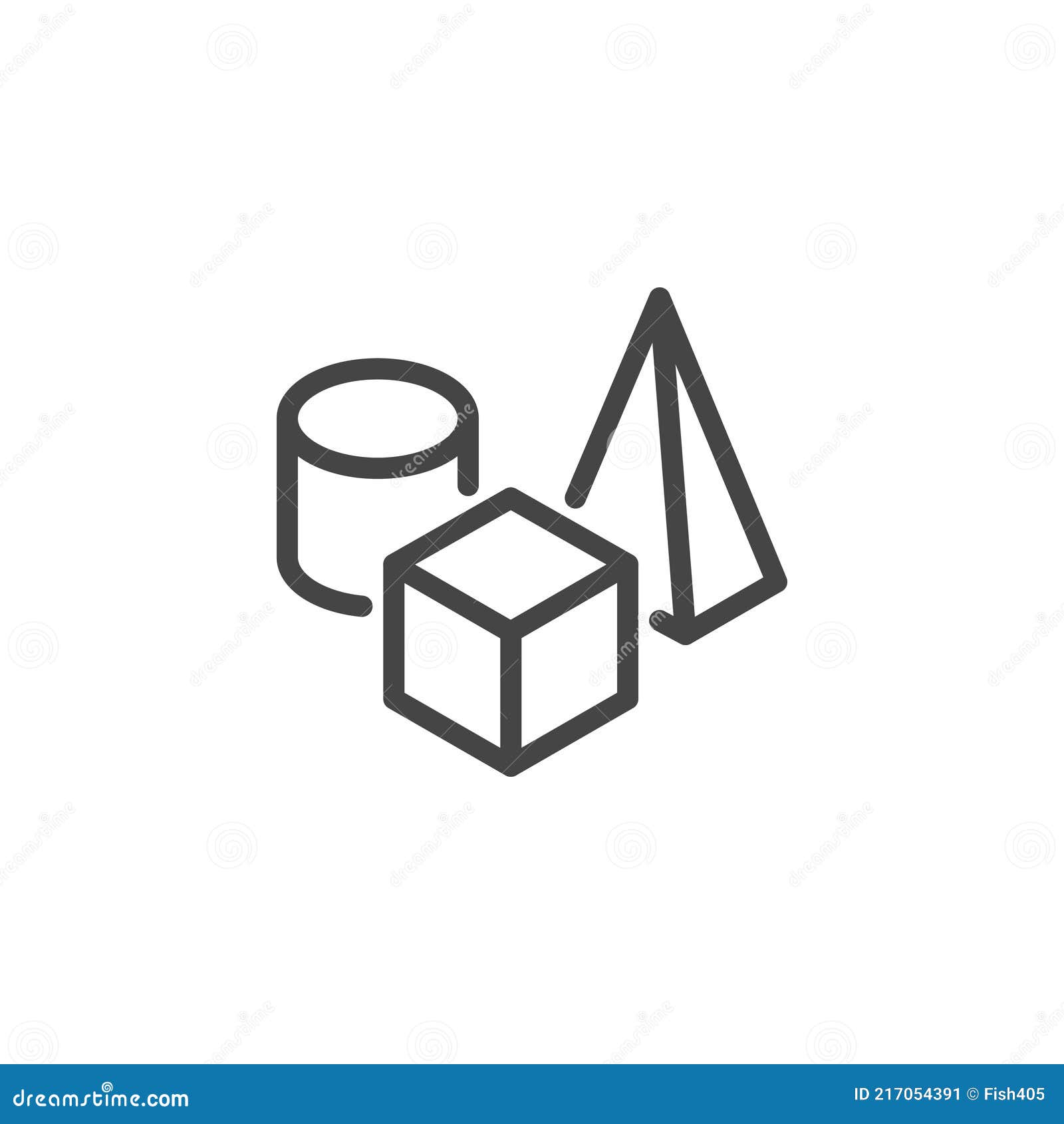 icon on composition, 3d modeling and visualization, prototyping. such line sign as still life, set of geometric s