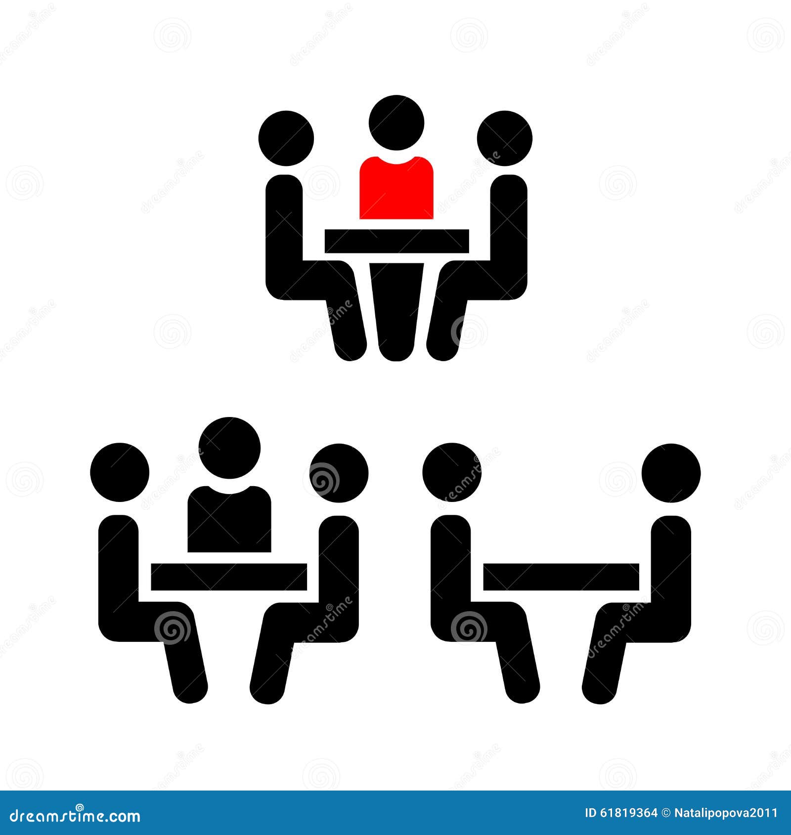 Icon Conference. Vector Illustration Stock Vector Illustration of