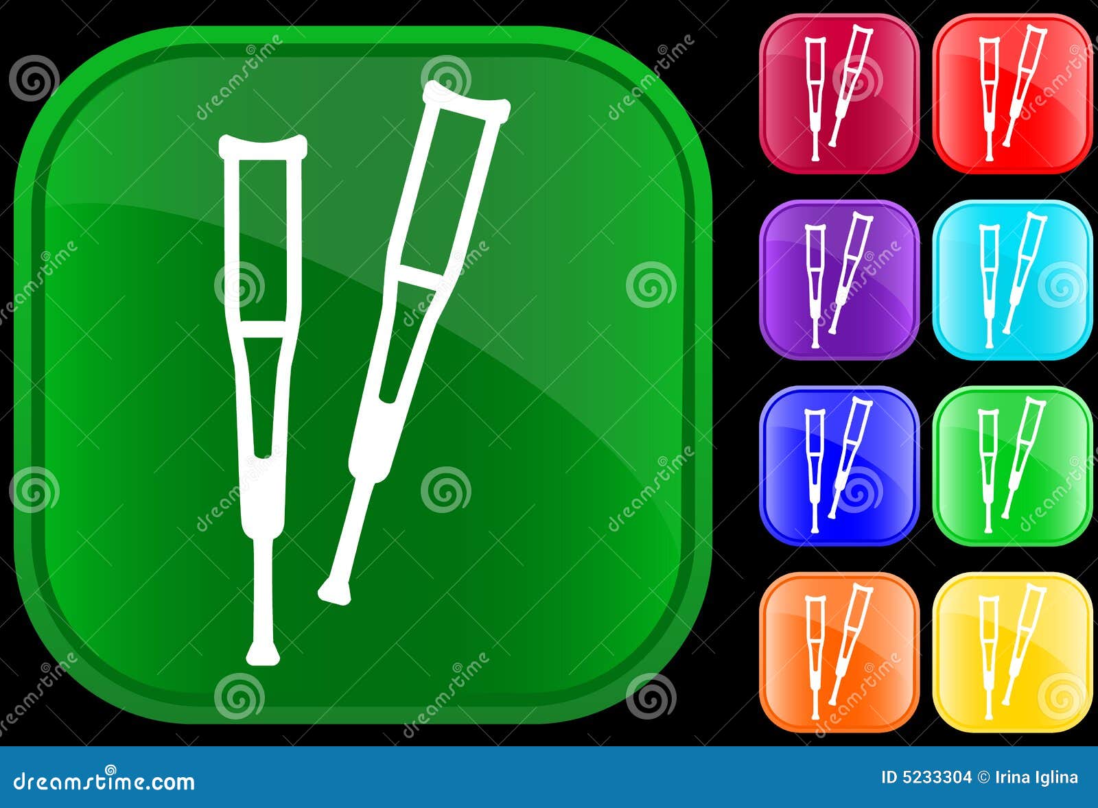 Underarm Crutches Stock Photography 79101536