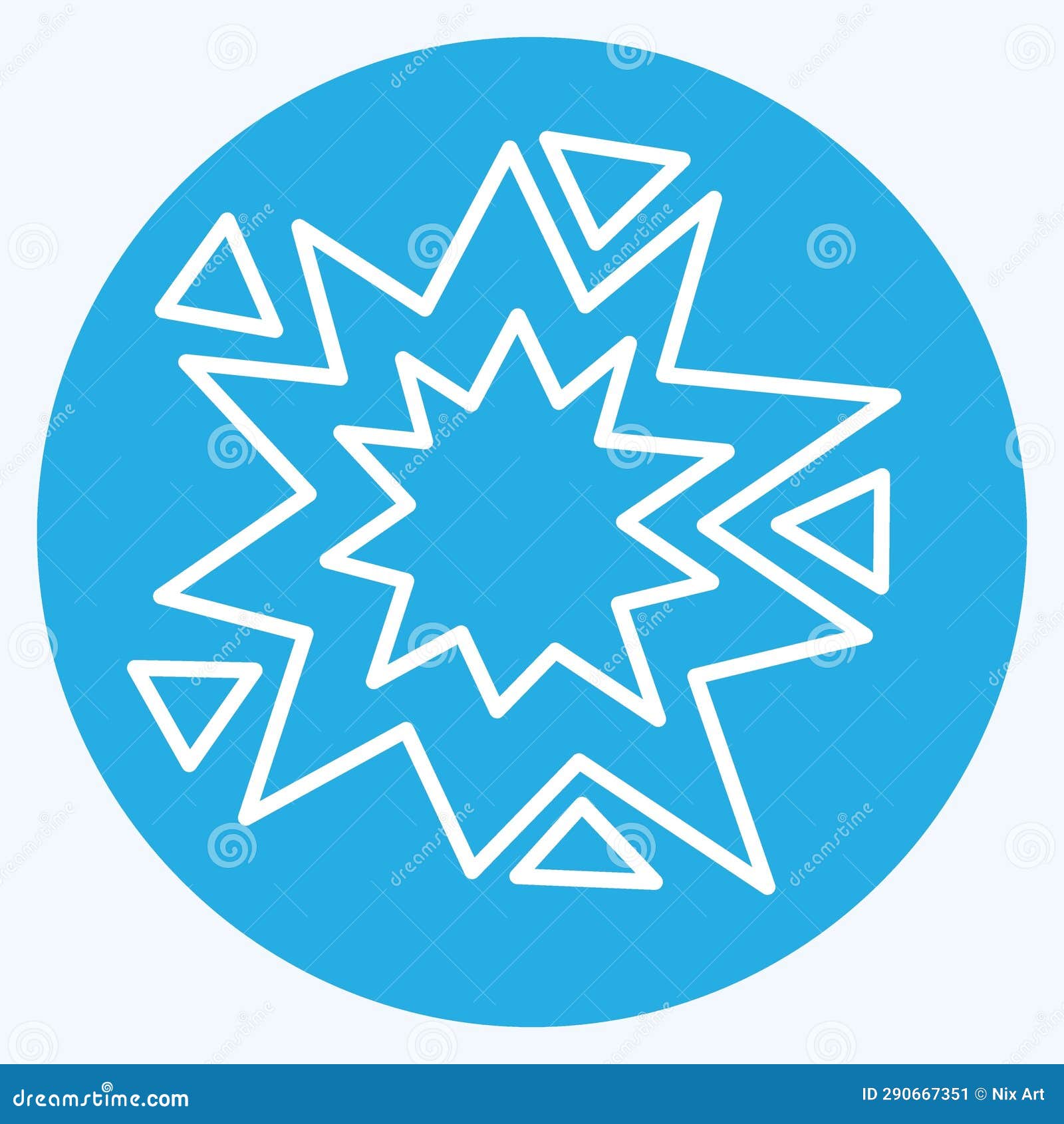 icon explosion. related to mining . blue eyes style. simple  editable. simple 