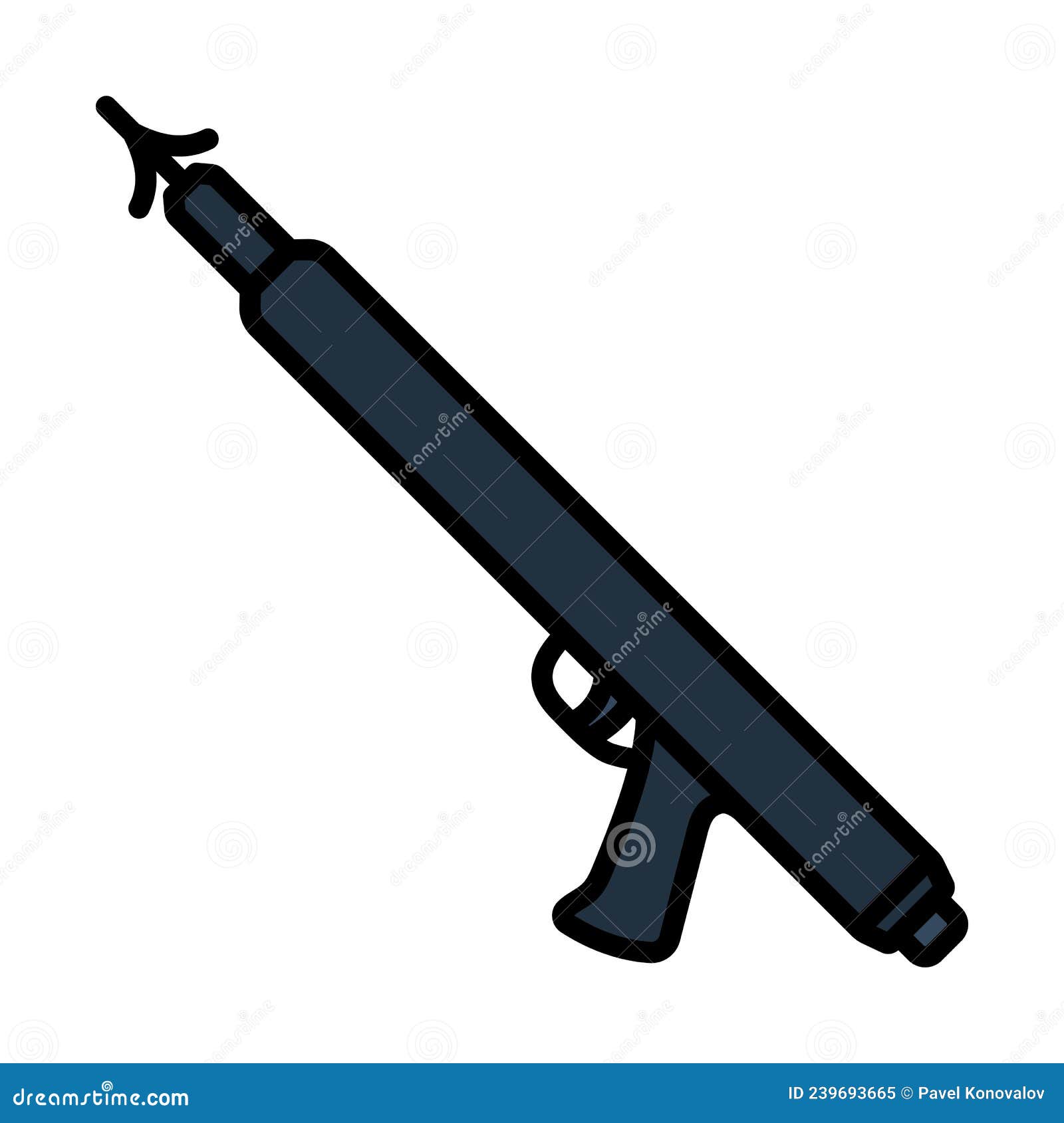 Icon of Fishing Speargun stock vector. Illustration of dive - 239693665