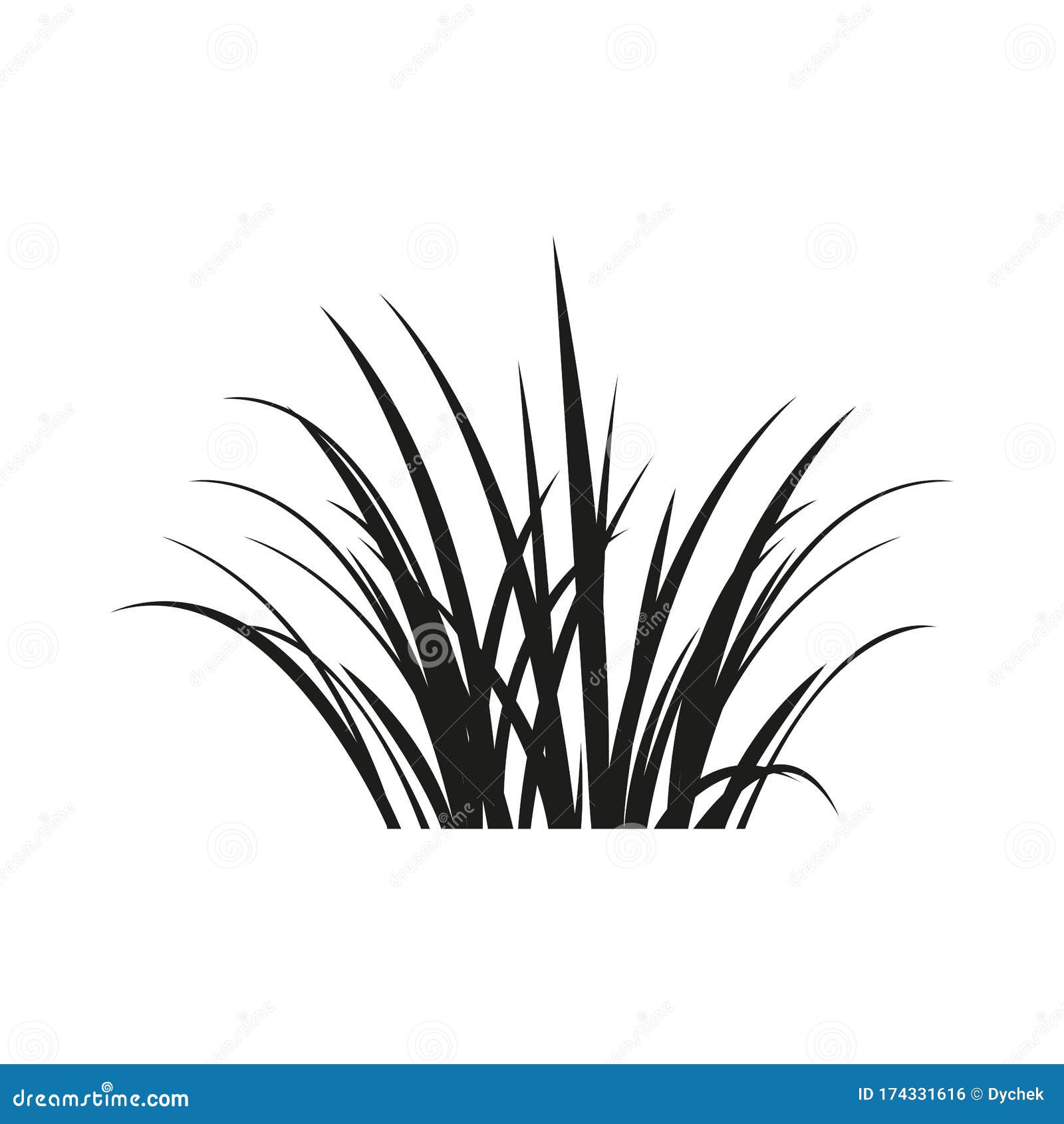 Icon of Grass. Simple Vector Illustration Stock Vector - Illustration ...