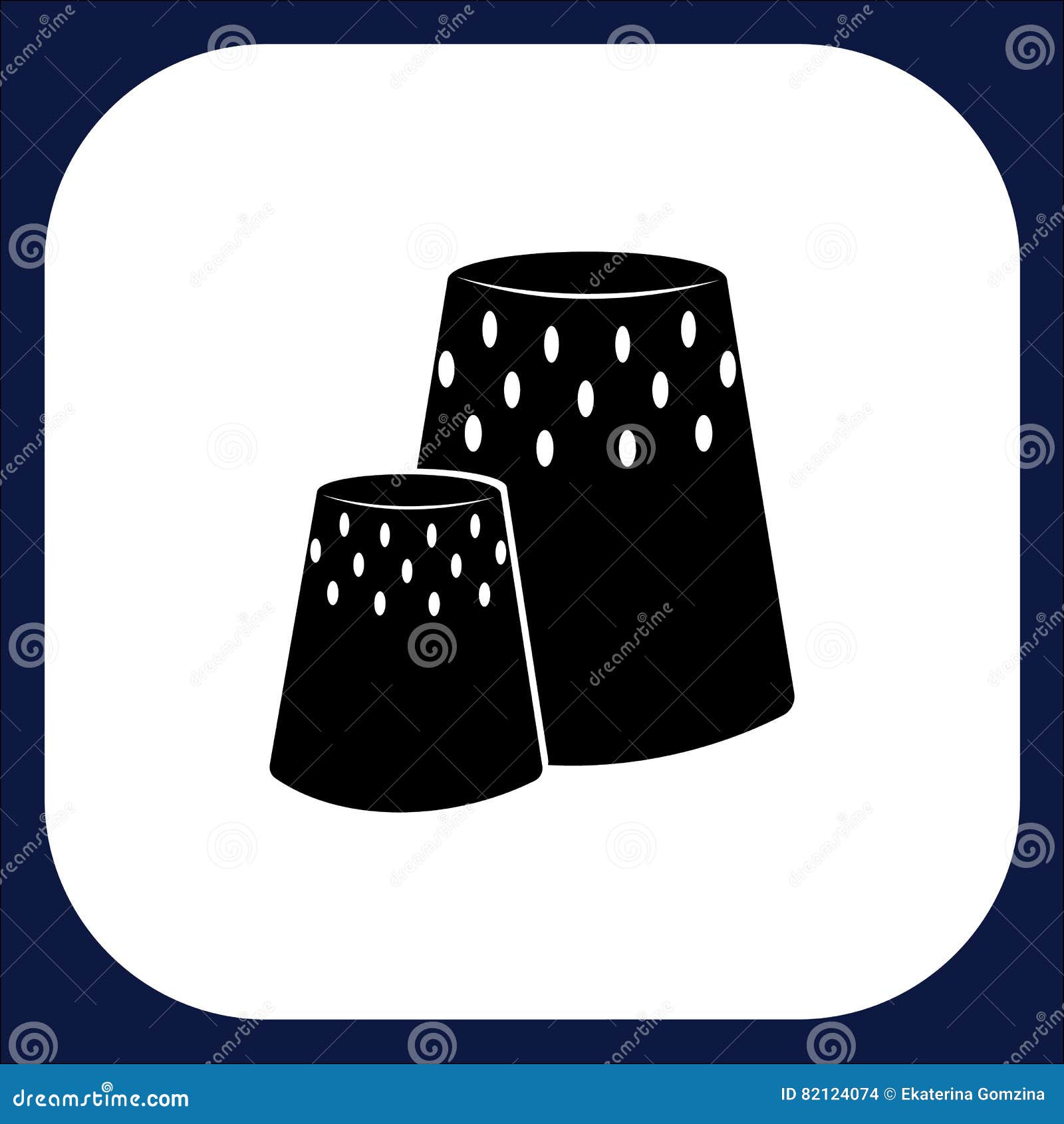 An Icon for Handmade Goods Stock Vector Illustration of tool, needle