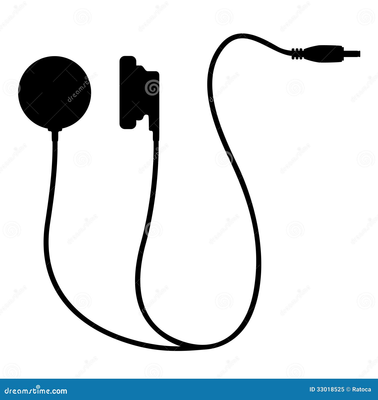 Icon headphones stock vector. Illustration of listen 33018525