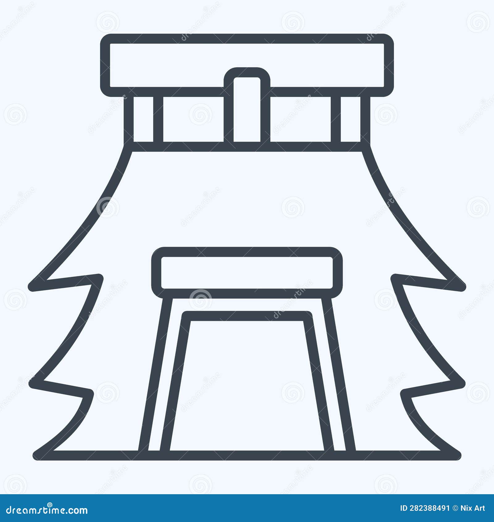 icon house. related to prehistoric . line style. simple  editable. simple 