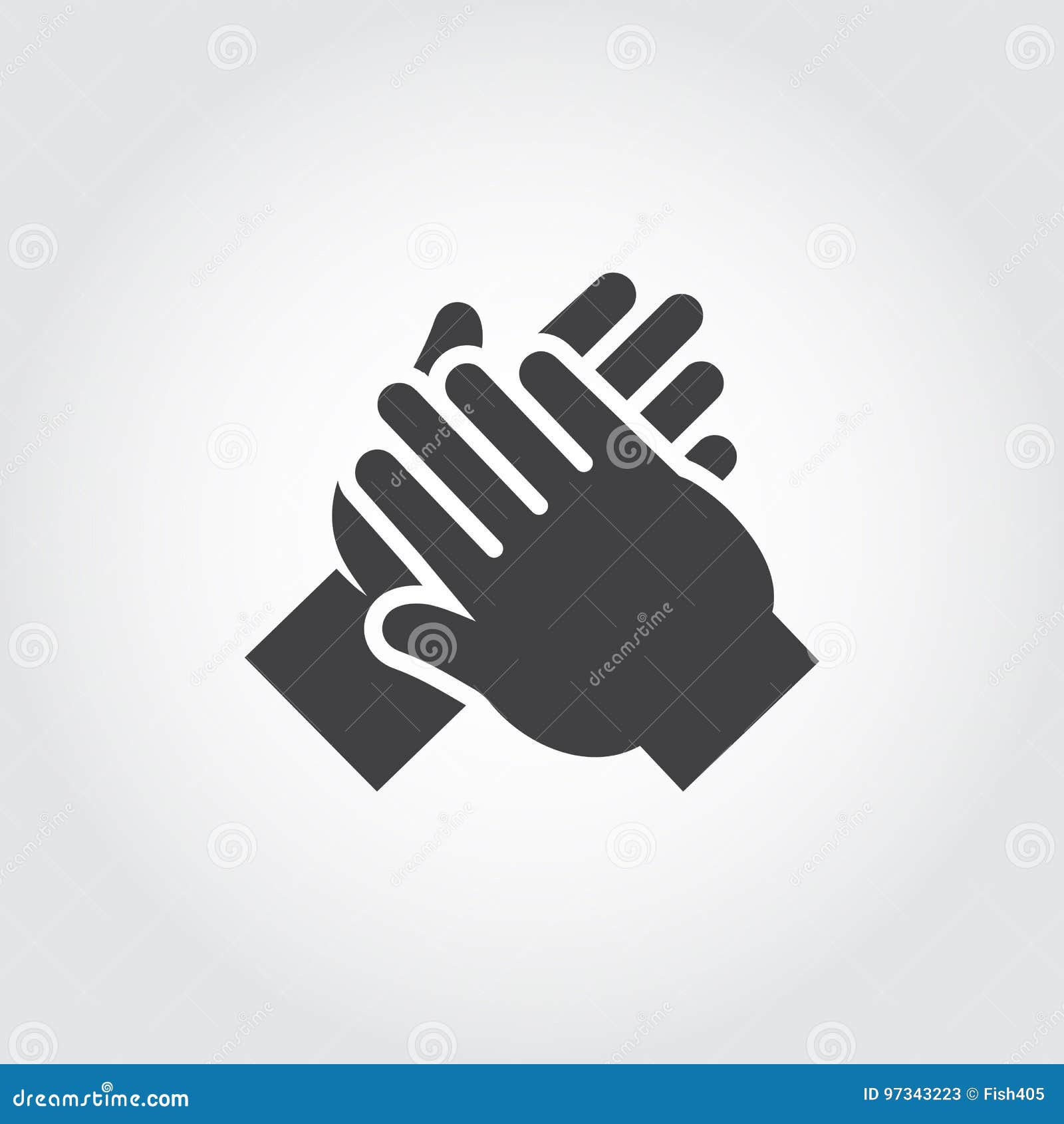 icon of human hands applause.