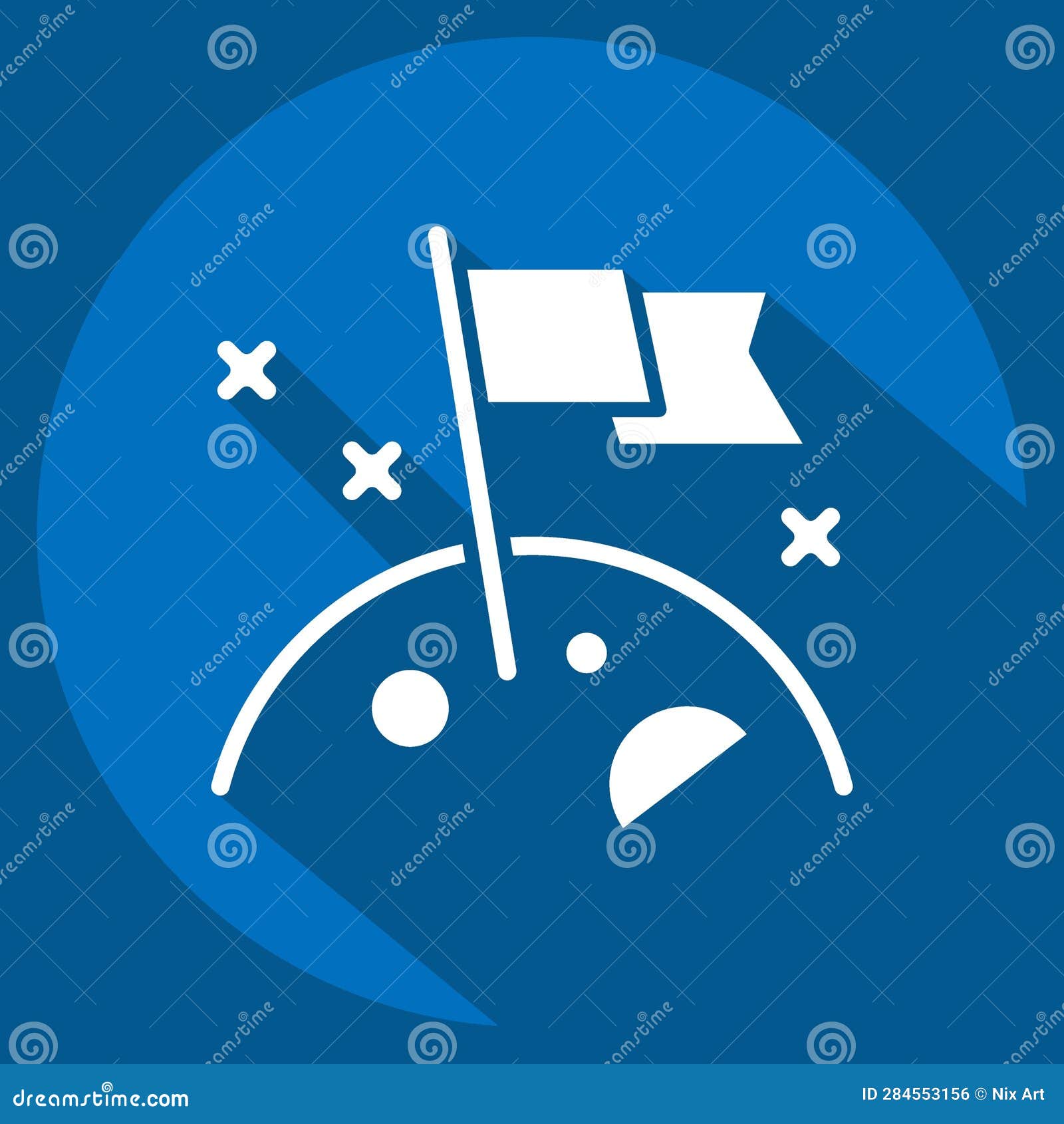 icon innovation. related to art and media . long shadow style. simple  editable