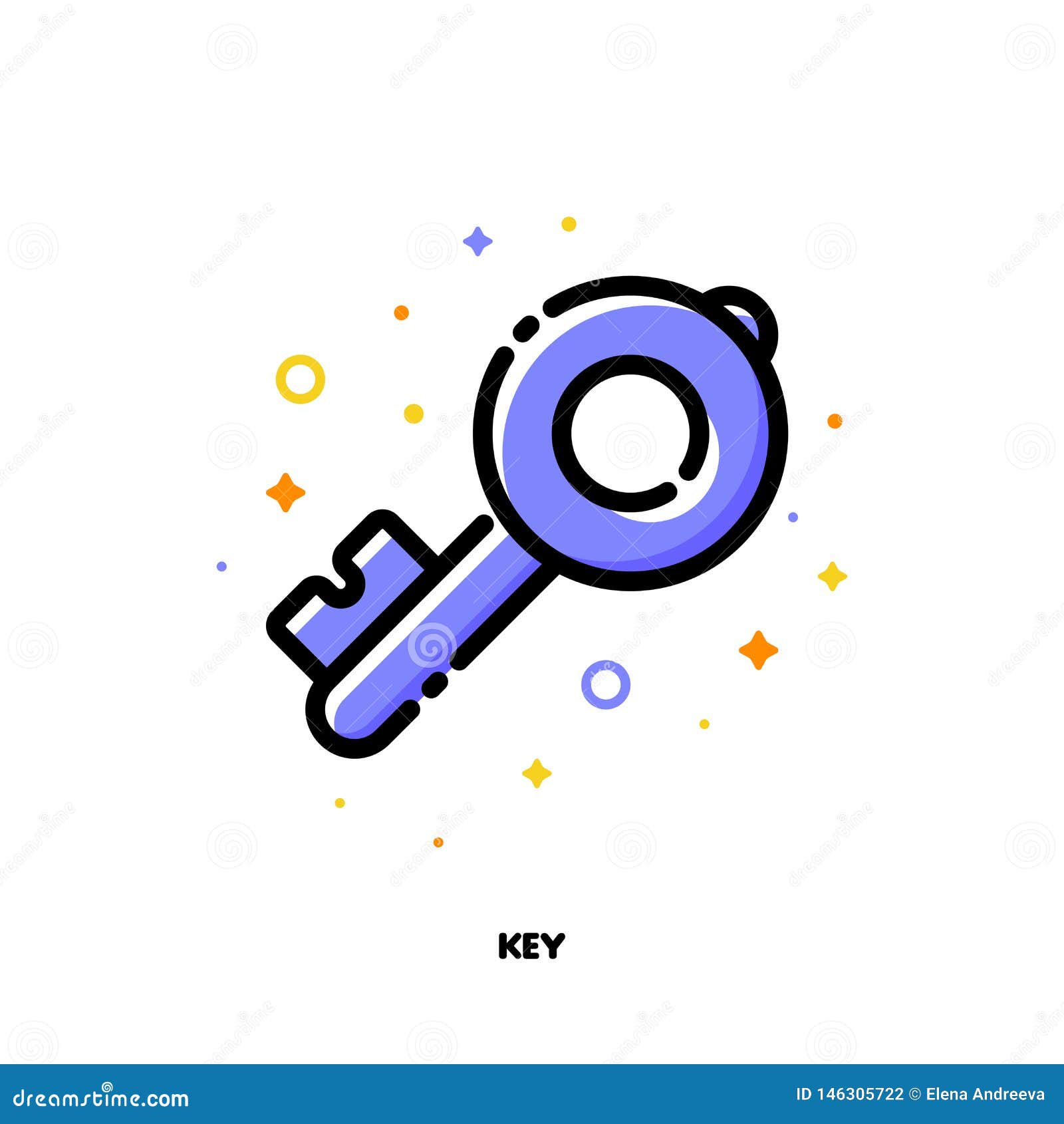 https www dreamstime com icon key which symbolizes strong password keywords seo concept flat filled outline style pixel perfect editable stroke image146305722