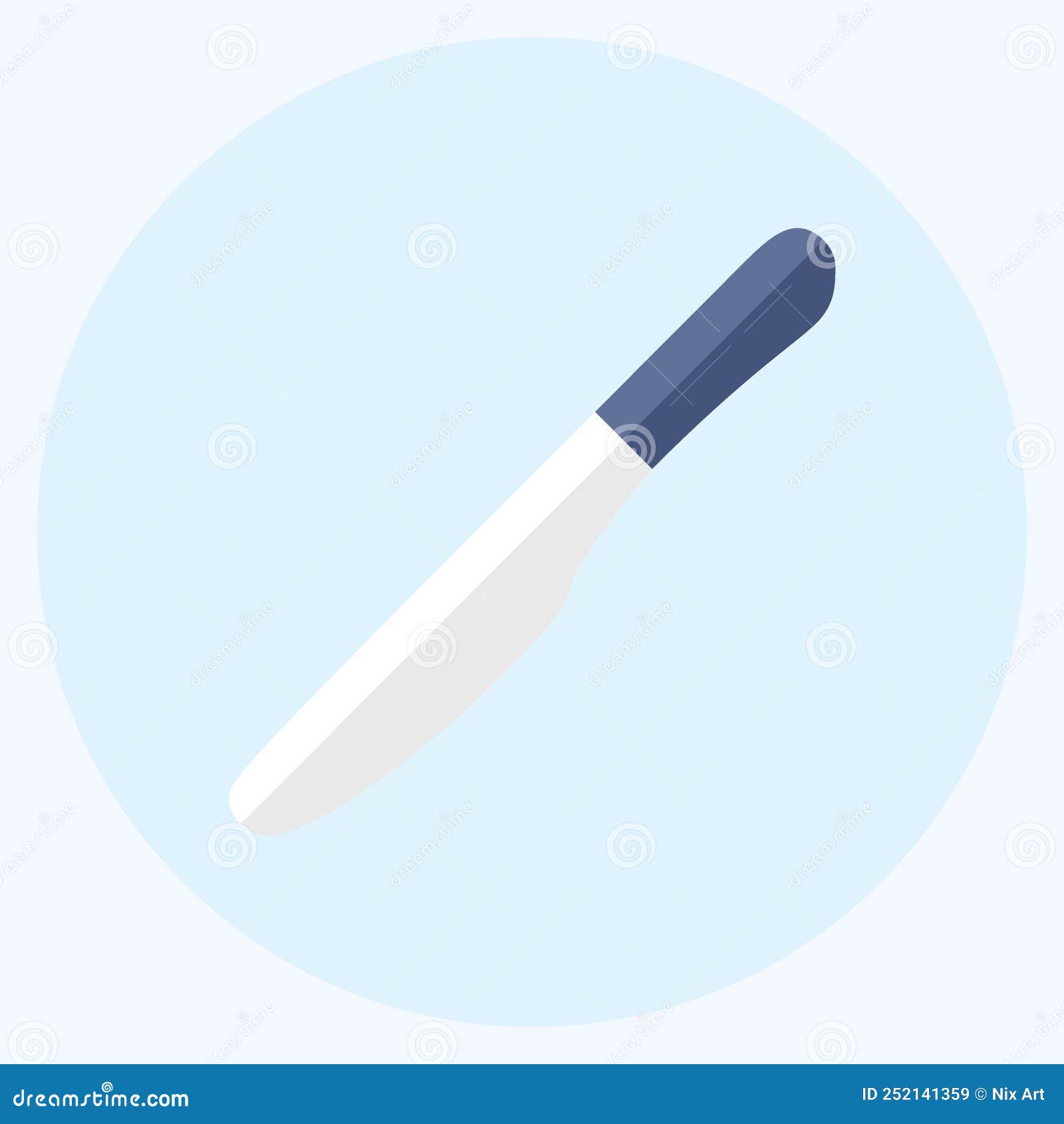 Icon Knife Flat Style Simple Illustration,Editable Stroke Stock Illustration Illustration