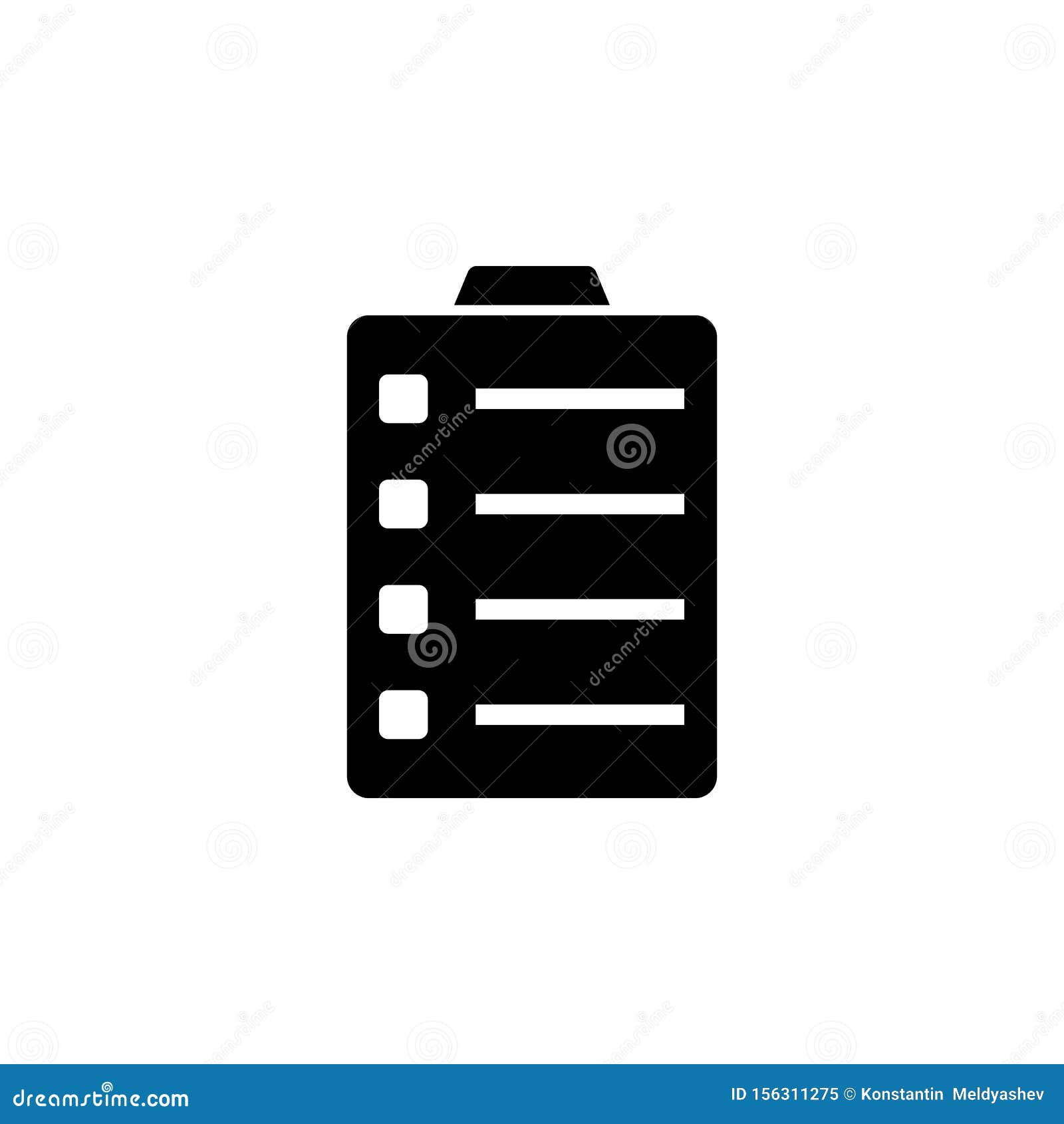 The Icon of Medical Clipboard. Simple Flat Icon Illustration, Vector of