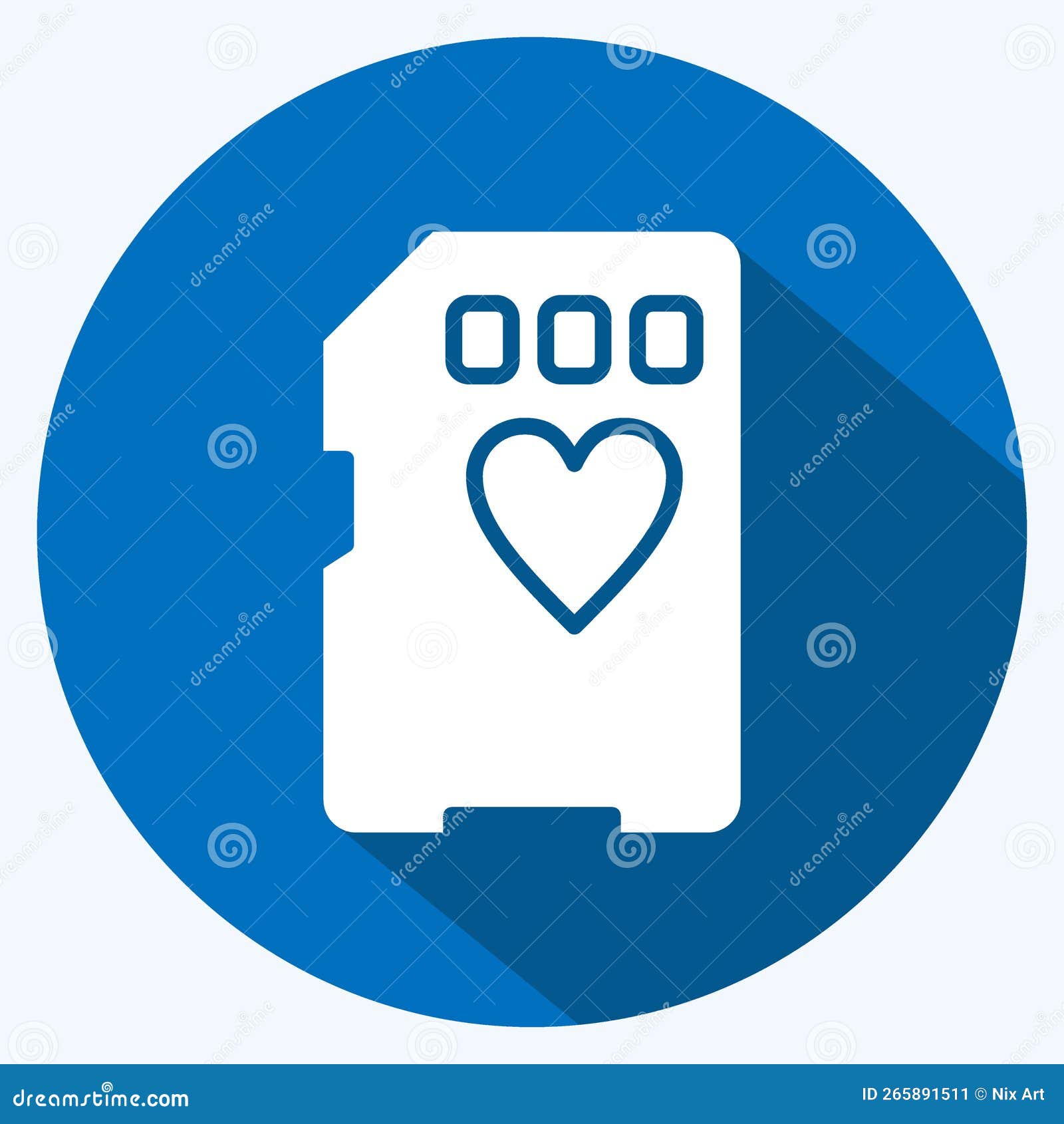Memory Card Icon with Long Shadow. Signs and Symbols Can Be Used for Web,  Logo, Mobile App, UI, UX Stock Illustration - Illustration of graphic,  vector: 139103176