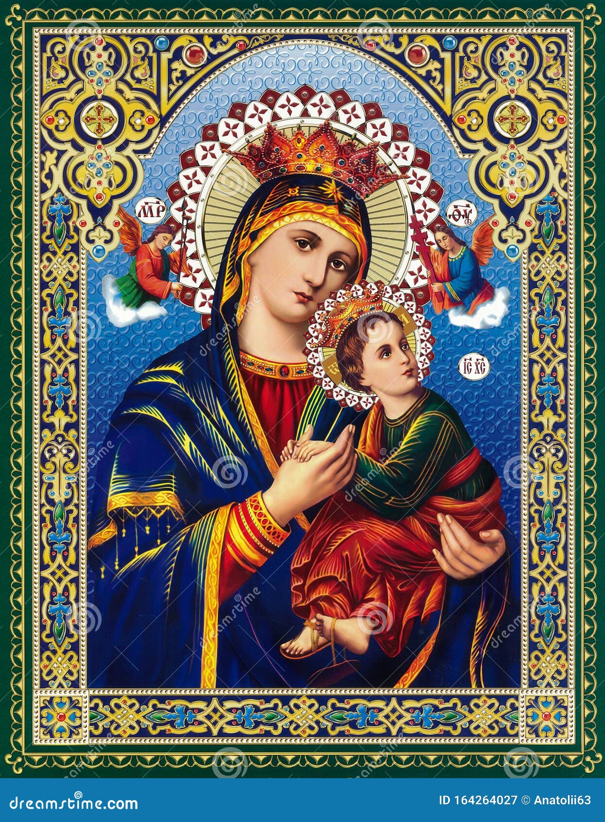 Icon of the Mother of God is Passionate Editorial Photography - Image