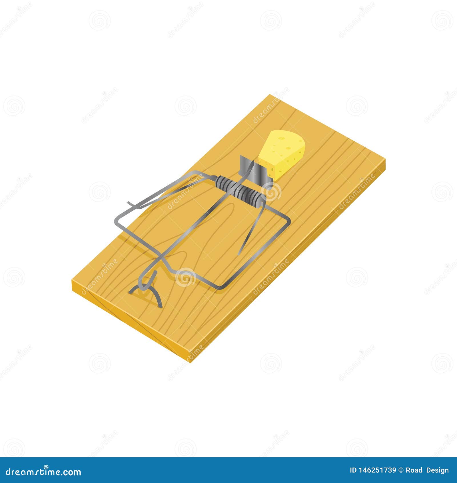Isometric Mouse Trap Vector Illustration Stock Vector Illustration of