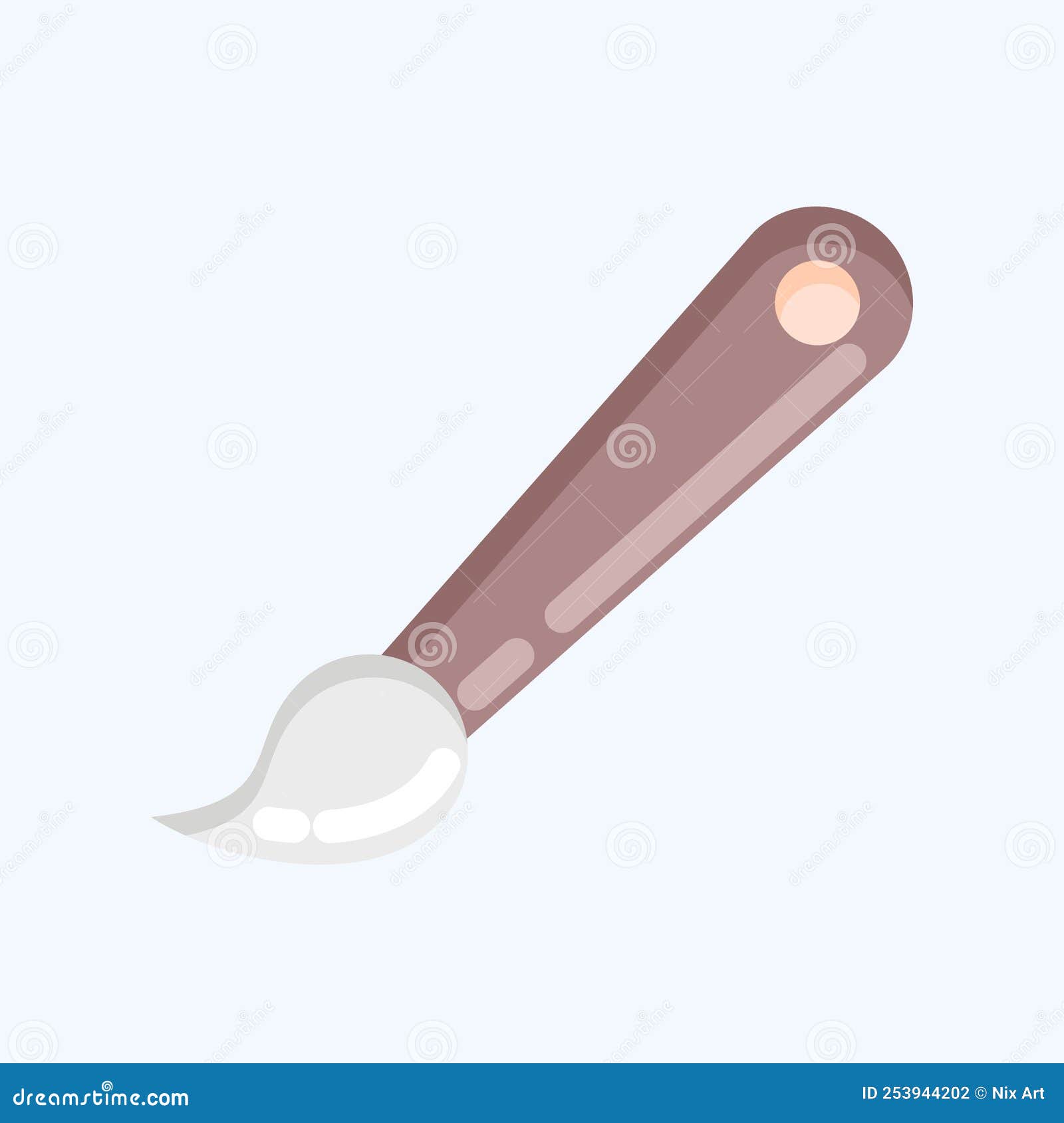 Icon Paintbrush. Suitable for Paint Art Tools Symbol. Flat Style