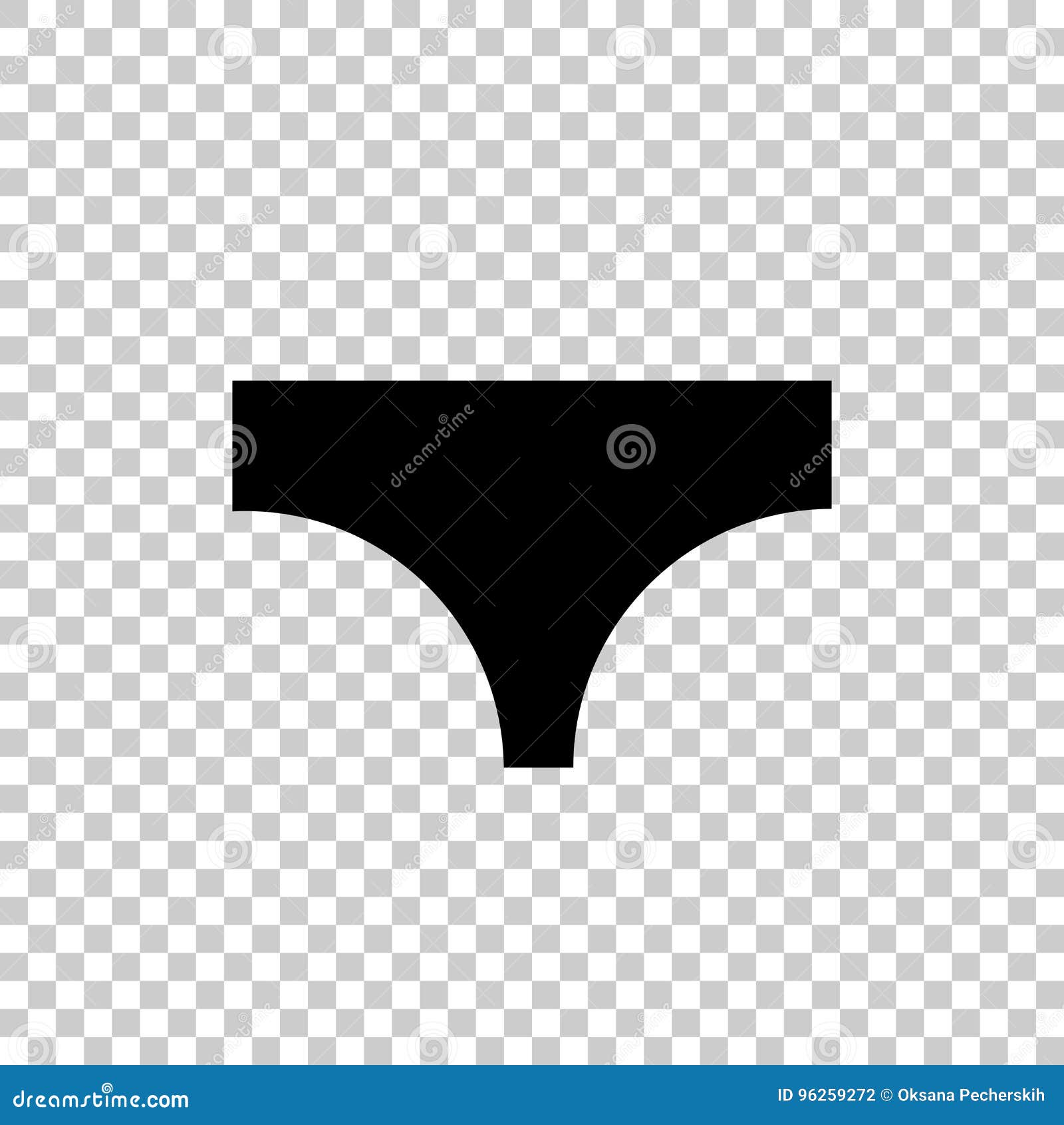 Icon of Panties. Vector Icon. Stock Vector Illustration of thong