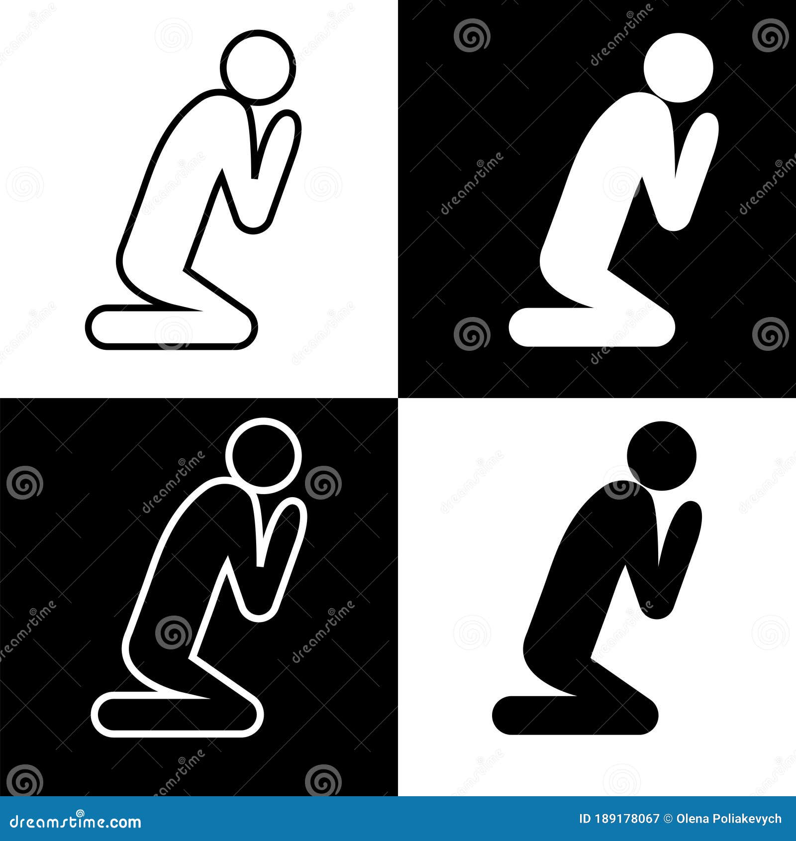 illustration graphic of praying stickman 22149597 PNG